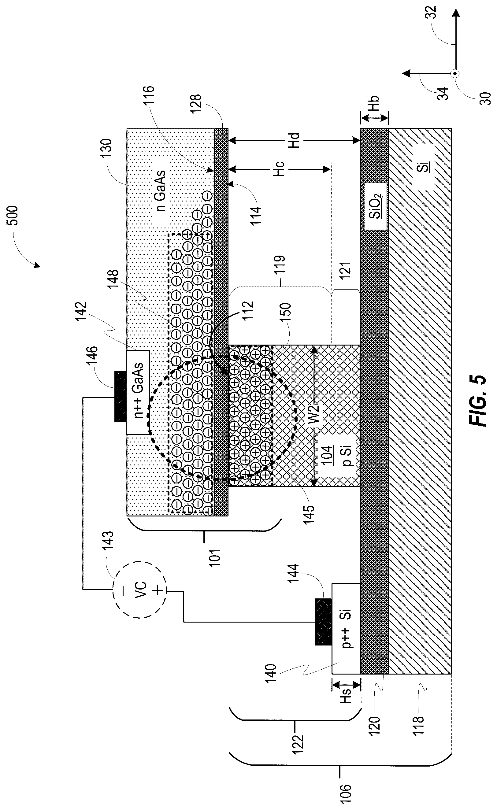 Patent US12321049 Figure 4 – Optical device including a grated optical waveguide to improve modulation efficiency