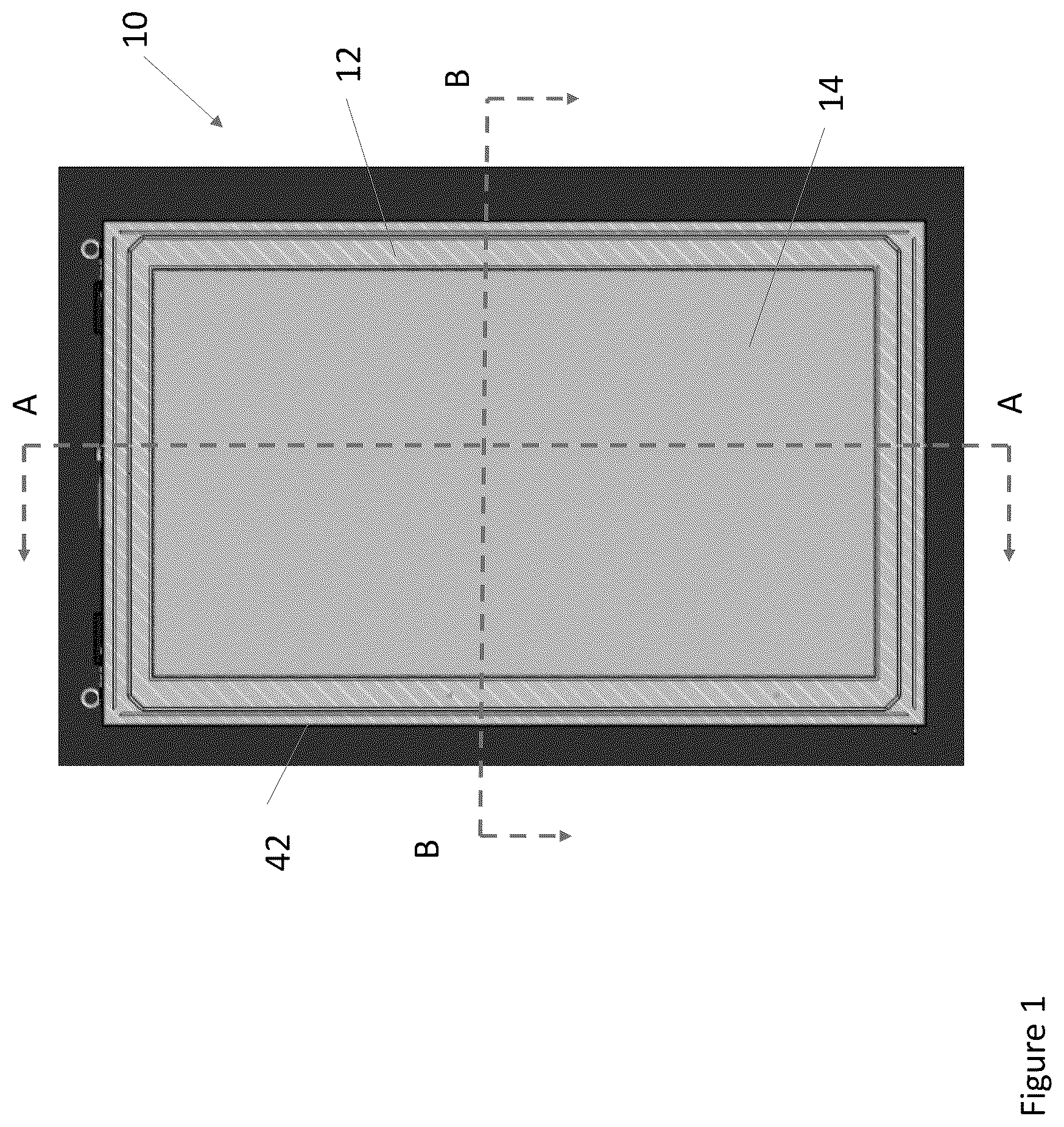 Patent US12321058 — Display assemblies with condensation mitigation and related systems and methods — Figure 1