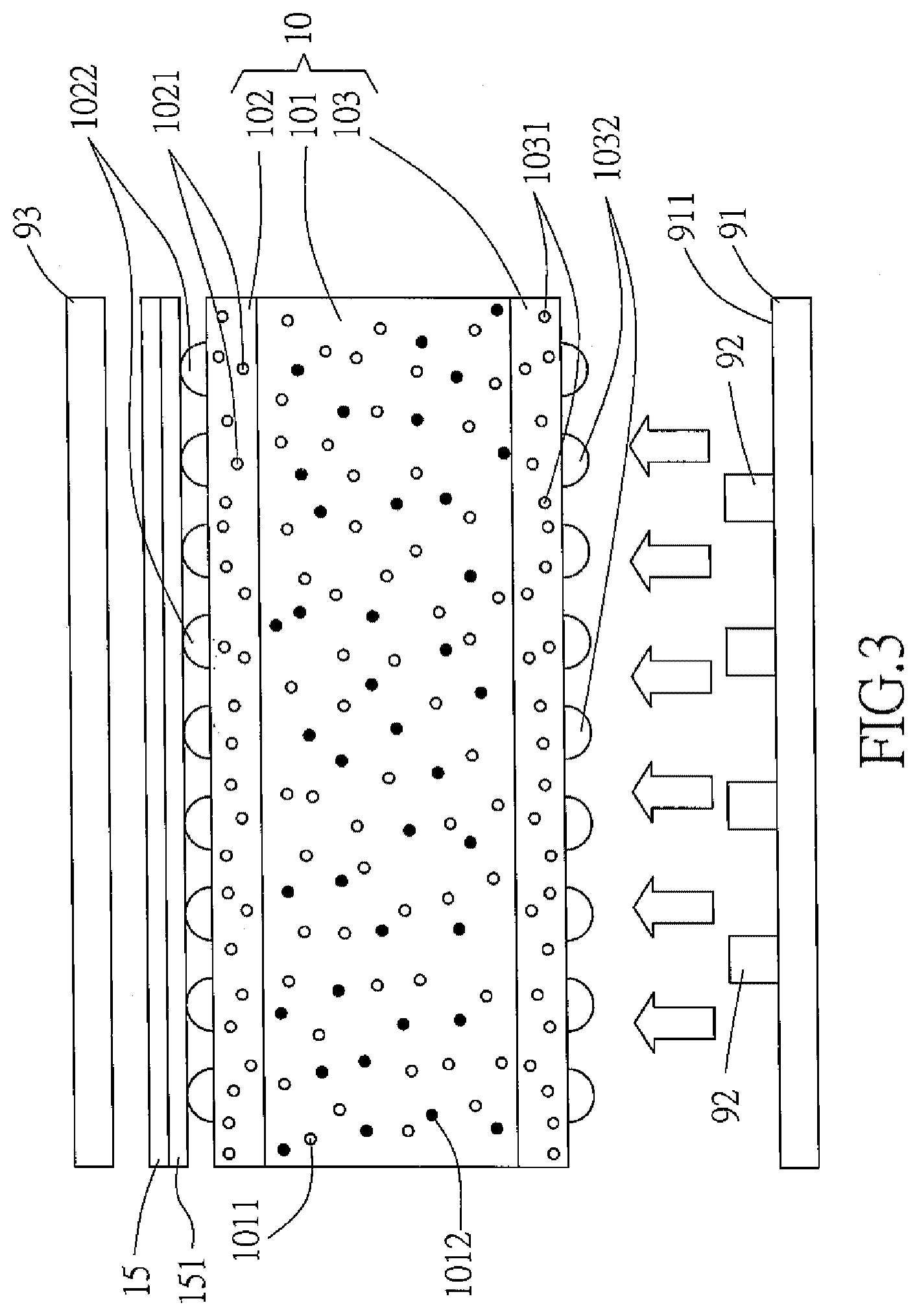Patent US12321061 Figure 3 – Diffusion plate for use in backlight module with low optical path distance