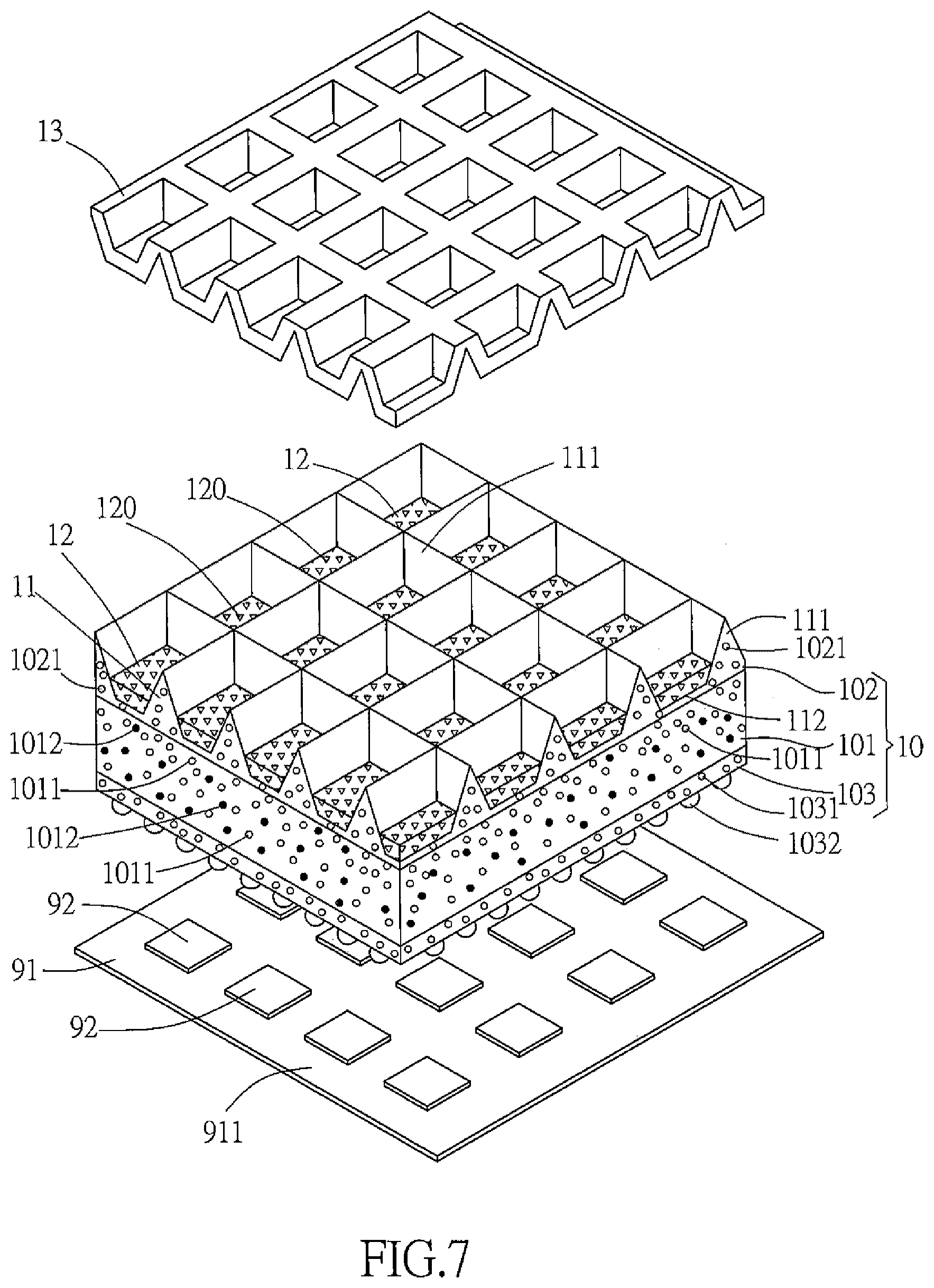 Patent US12321061 Figure 7 – Diffusion plate for use in backlight module with low optical path distance