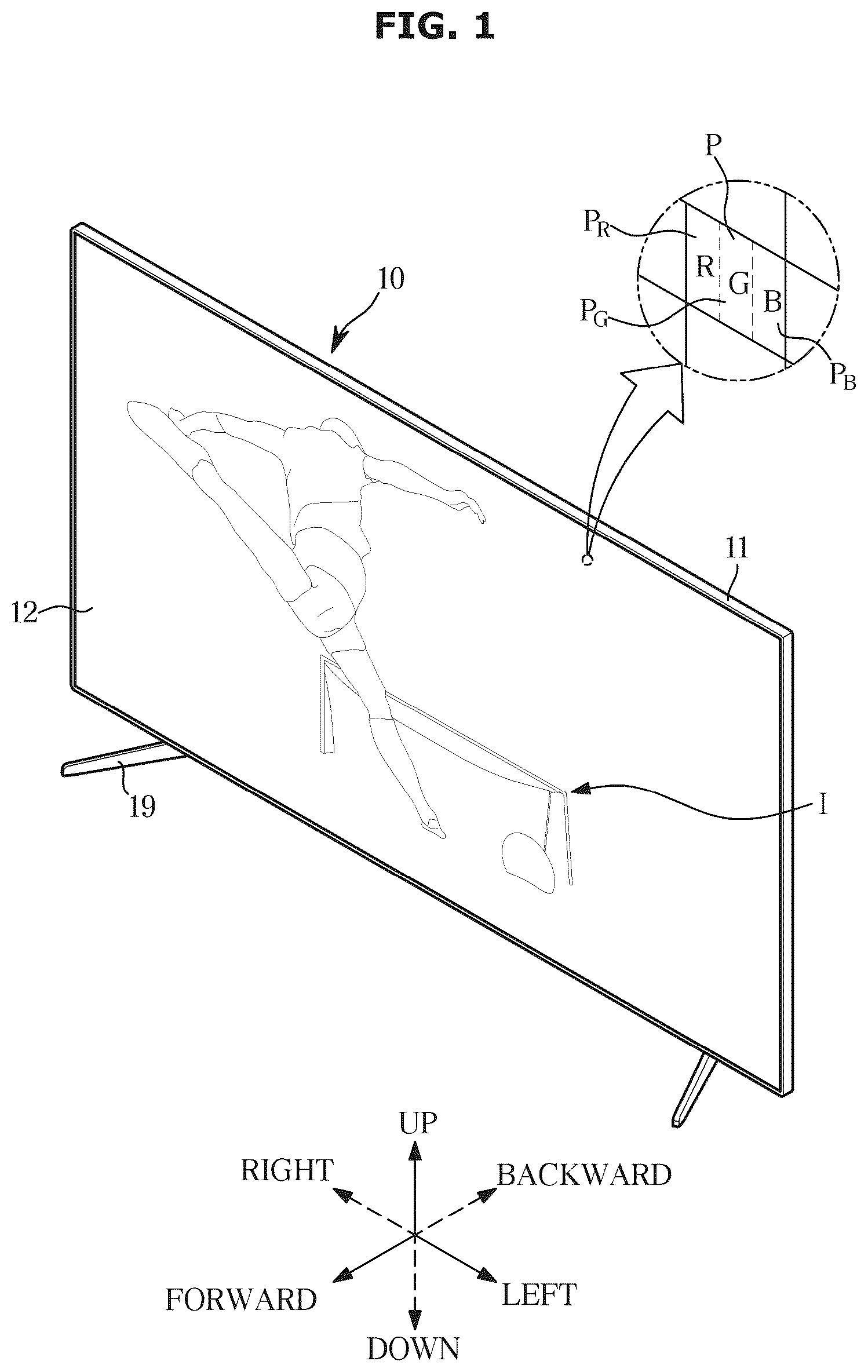 Patent US12321063 Figure 1 – Display apparatus and light source device thereof