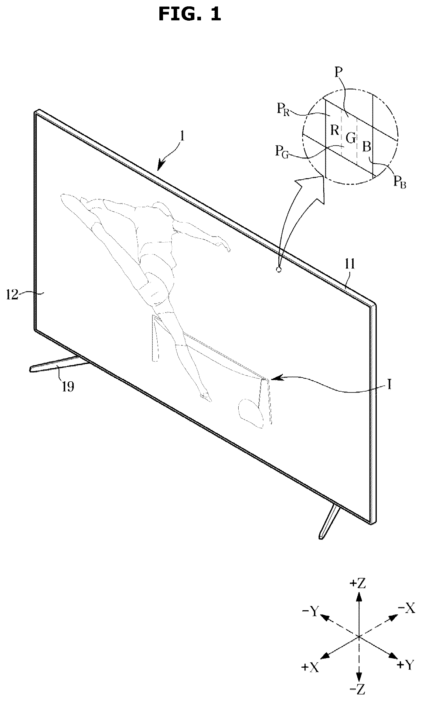 Patent US12321064 Figure 1 – Display apparatus