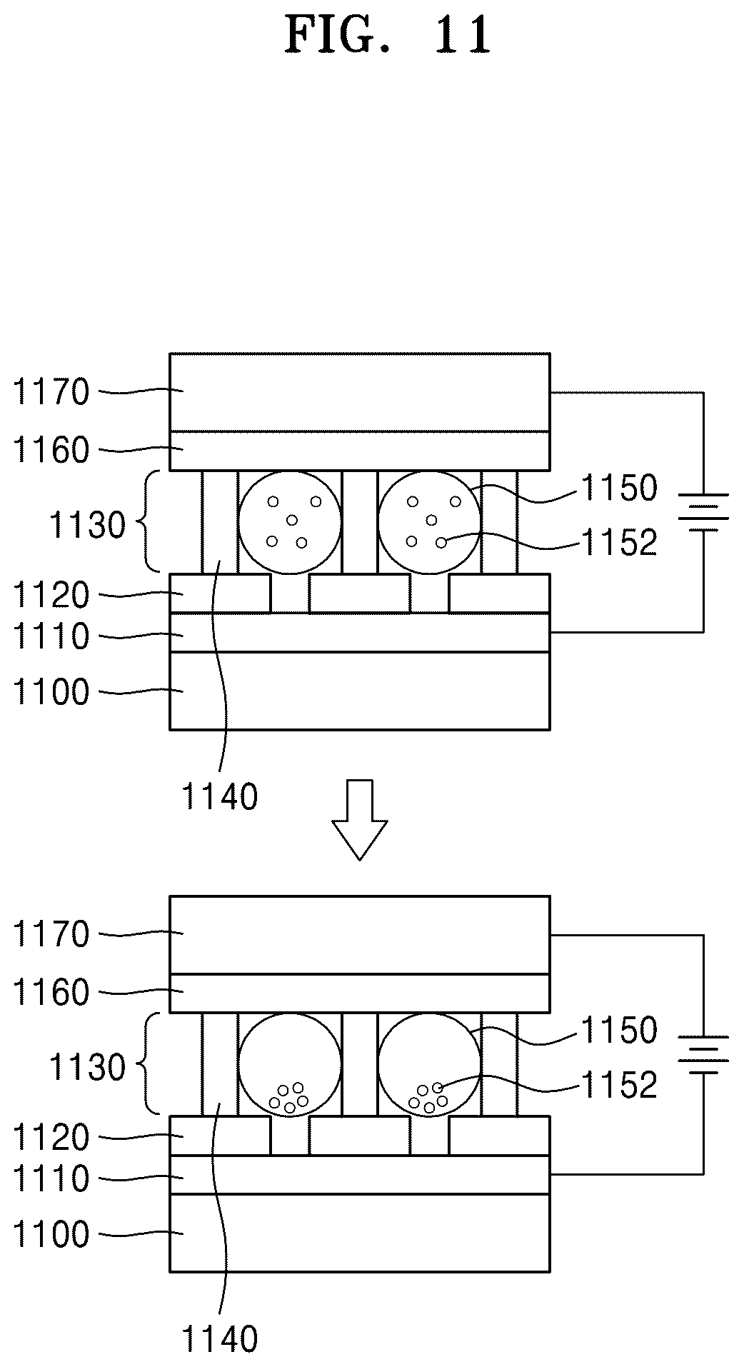 Patent US12321068 Figure 11 – Film with electrically controllable transparency and method for manufacturing same