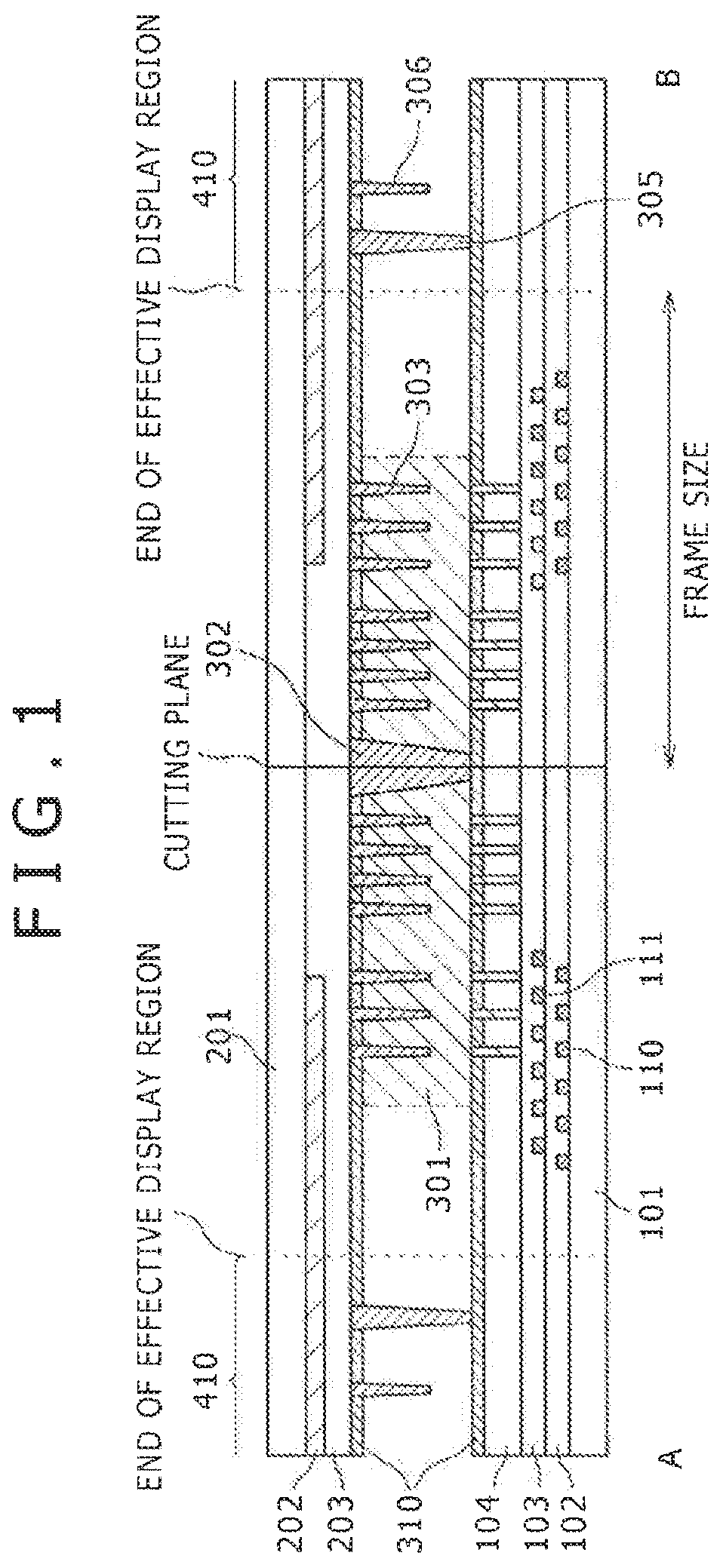 Patent US12321069 Figure 1 – Display device and manufacturing method thereof