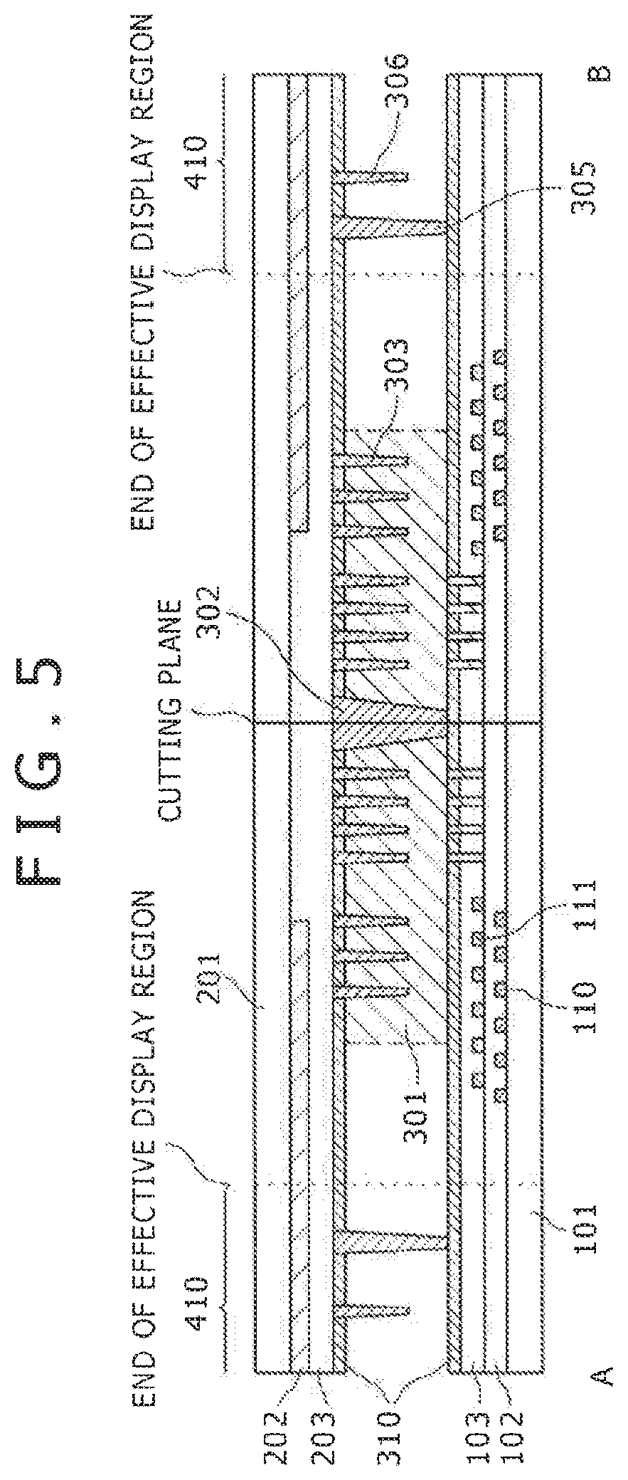 Patent US12321069 Figure 5 – Display device and manufacturing method thereof
