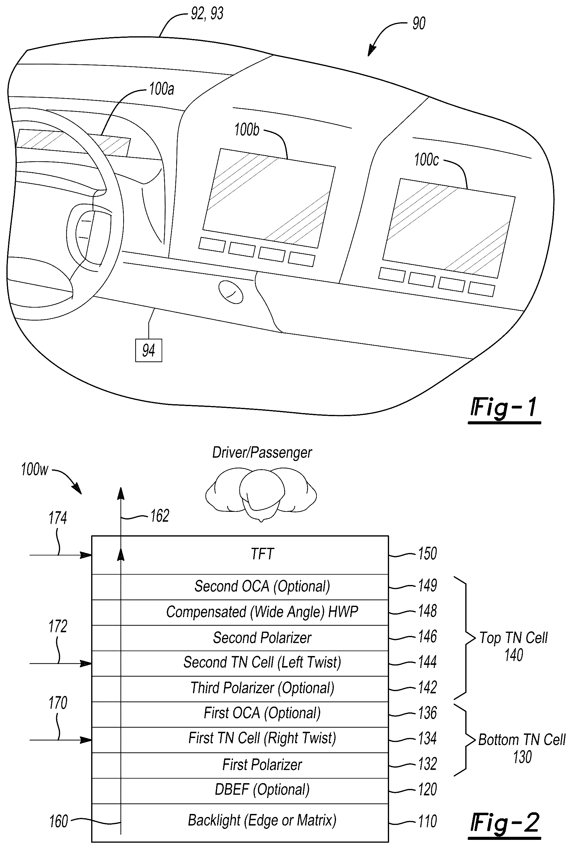 Patent US12321073 Figure 1 – Active public/privacy display panels