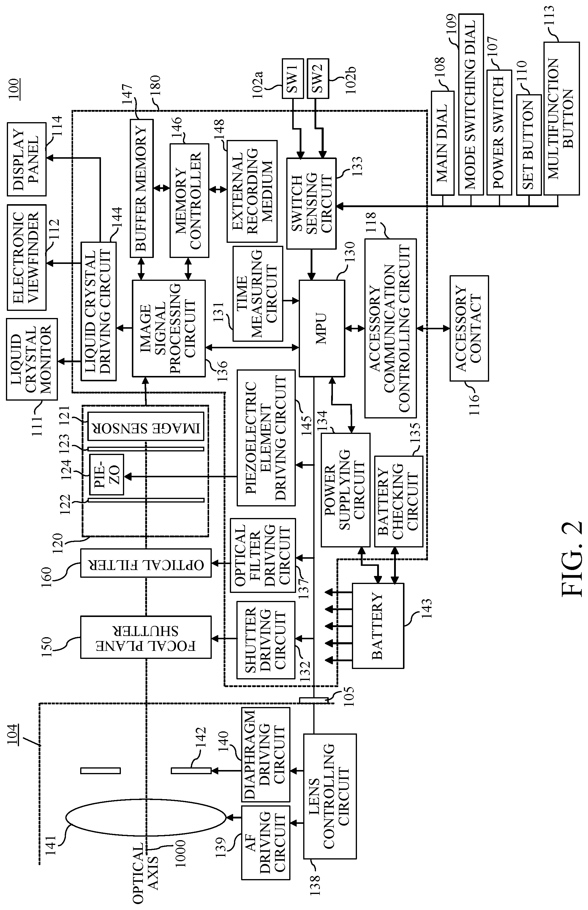 Patent US12321082 Figure 2 – Image pickup apparatus