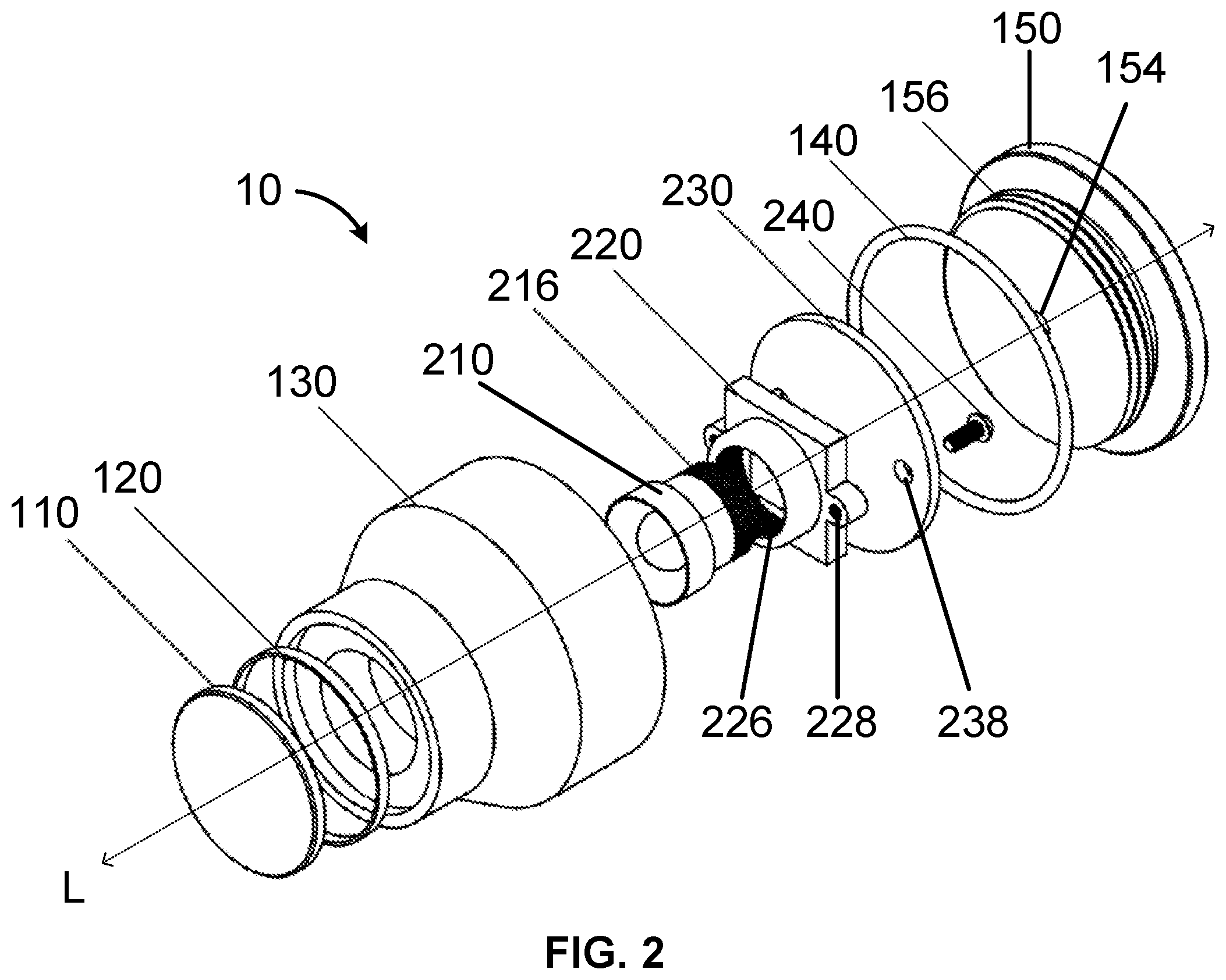 Patent US12321085 Figure 2 – Submersible camera for underwater vehicles