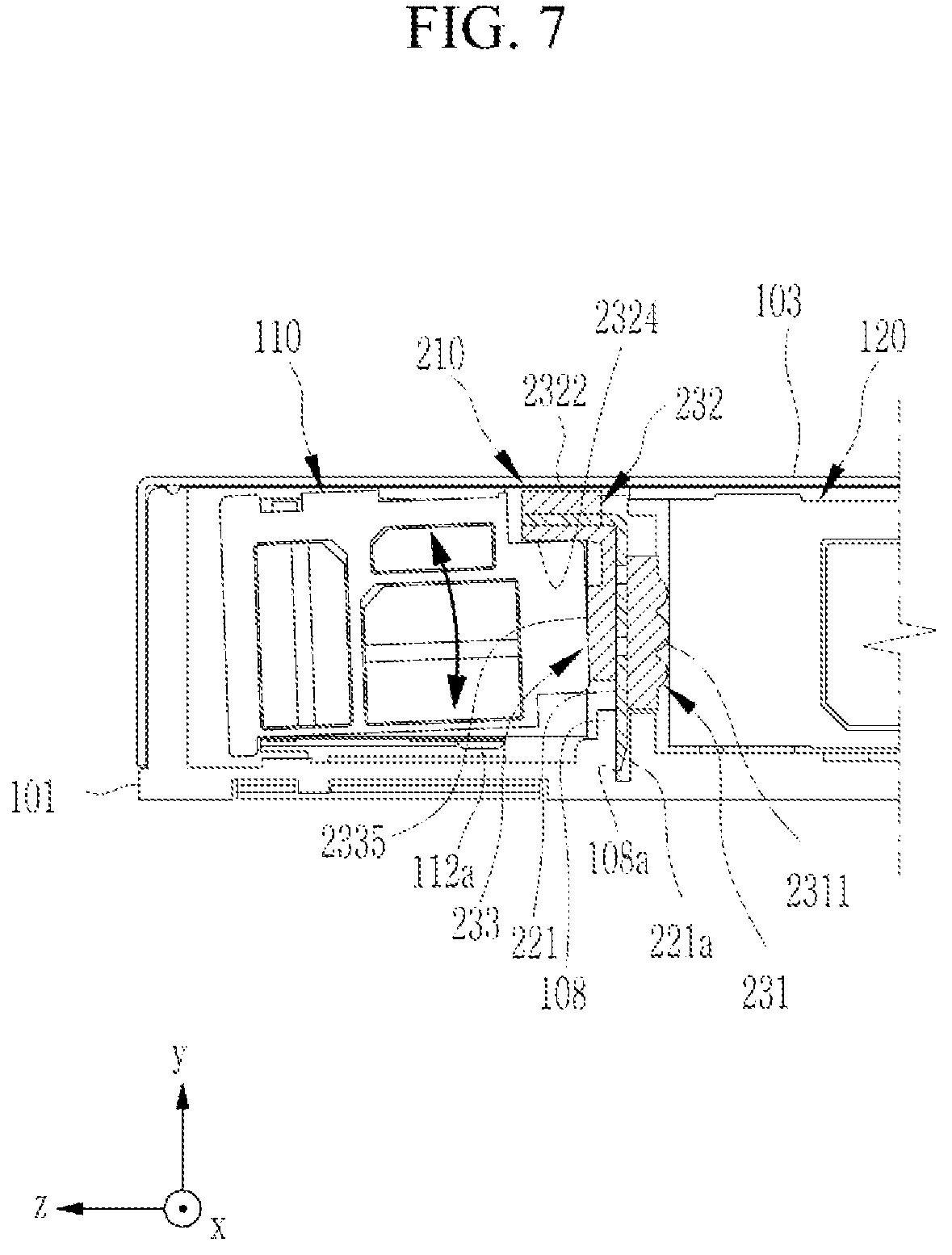 Patent US12321086 Figure 8 – Camera module