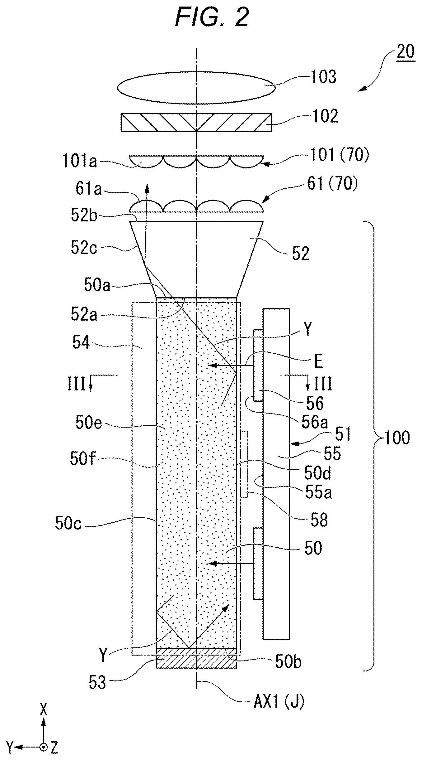 Patent US12321090 Figure 2 – Light source apparatus and projector