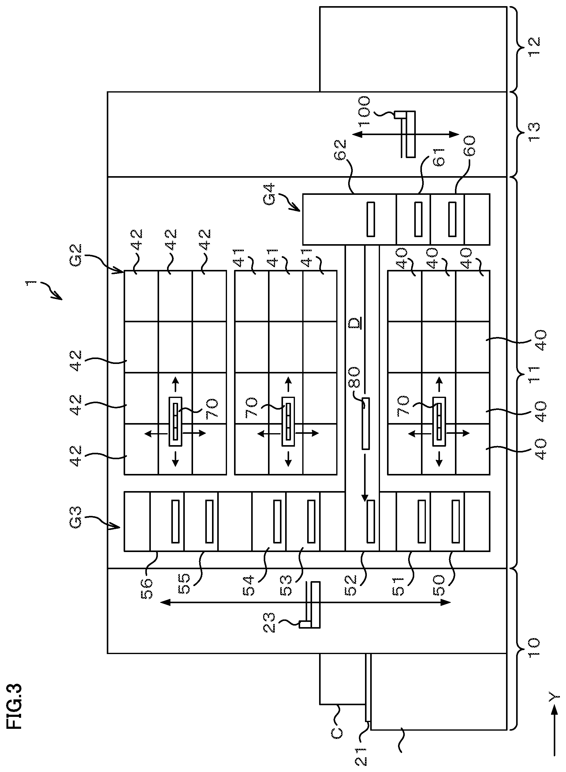 Patent US12321098 Figure 3 – Substrate support member, substrate treatment apparatus, and substrate transfer apparatus
