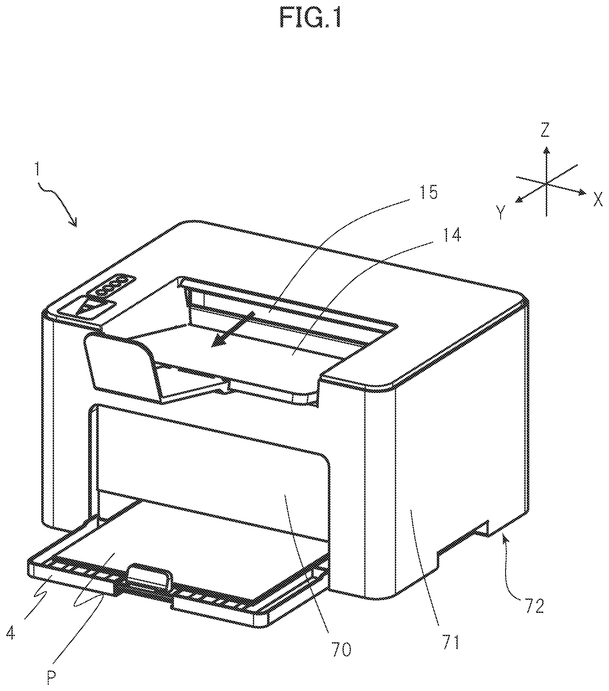 Patent US12321109 Figure 1 – Image forming apparatus for use with detachable toner container