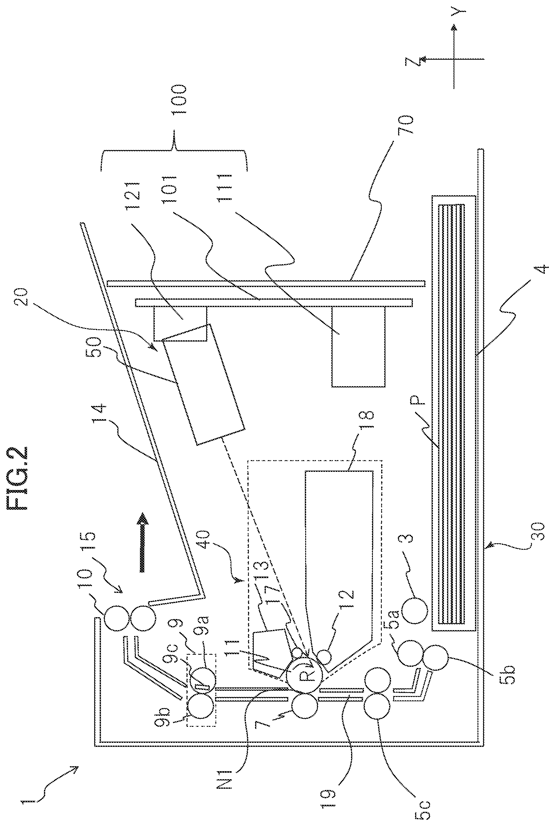 Patent US12321109 Figure 2 – Image forming apparatus for use with detachable toner container
