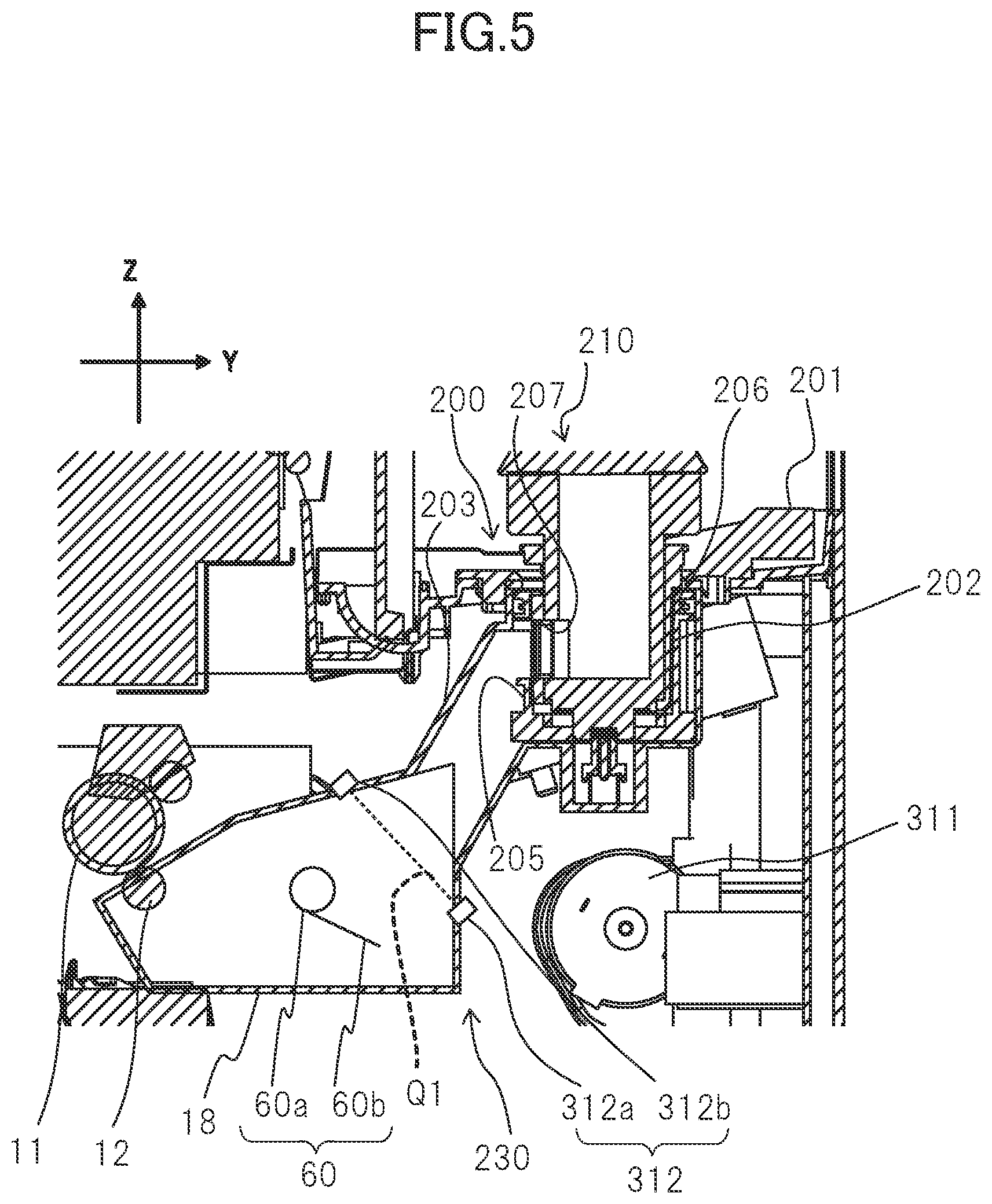 Patent US12321109 Figure 6 – Image forming apparatus for use with detachable toner container