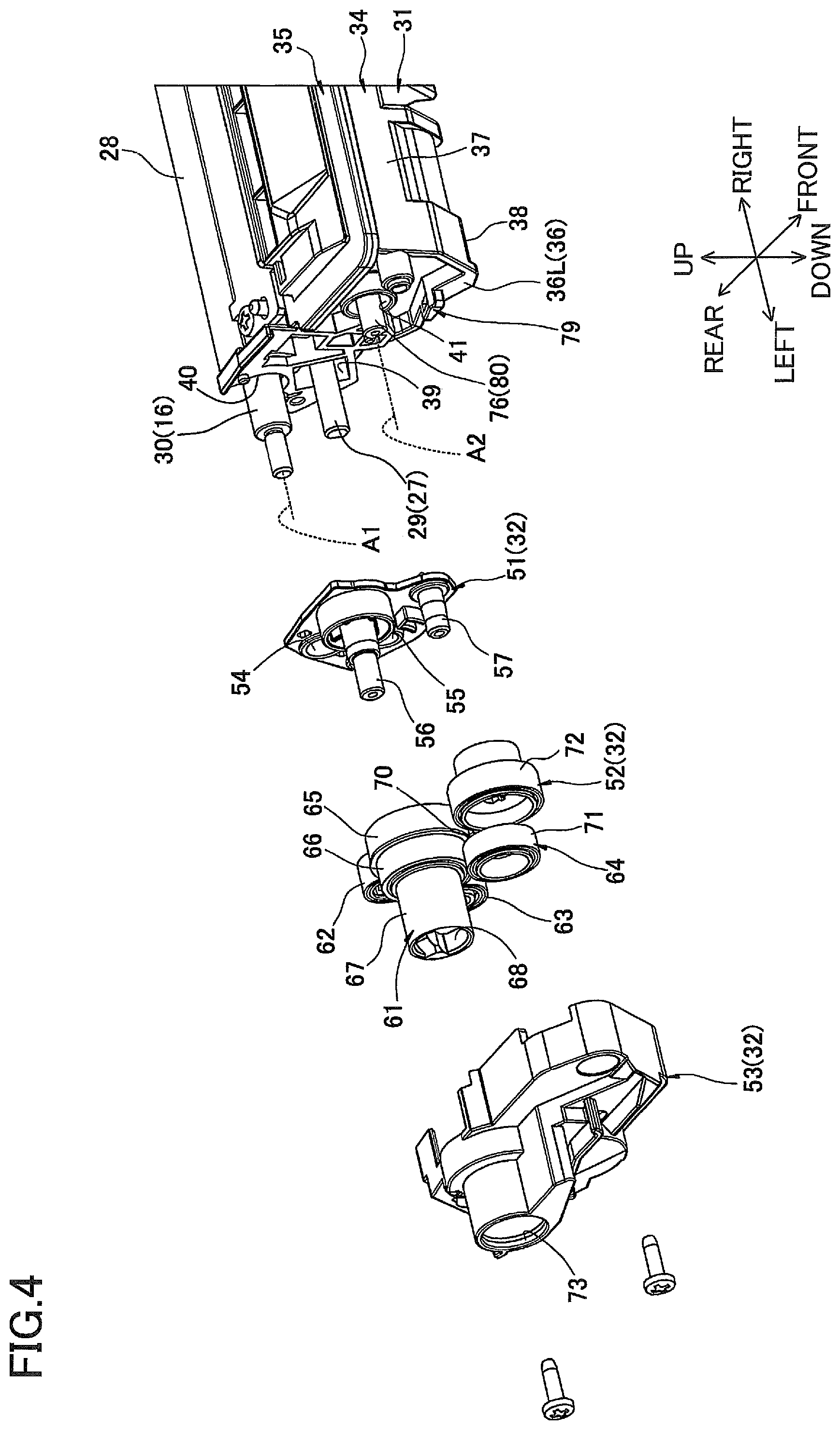 Patent US12321110 Figure 4 – Developing cartridge having coupling and developing roller