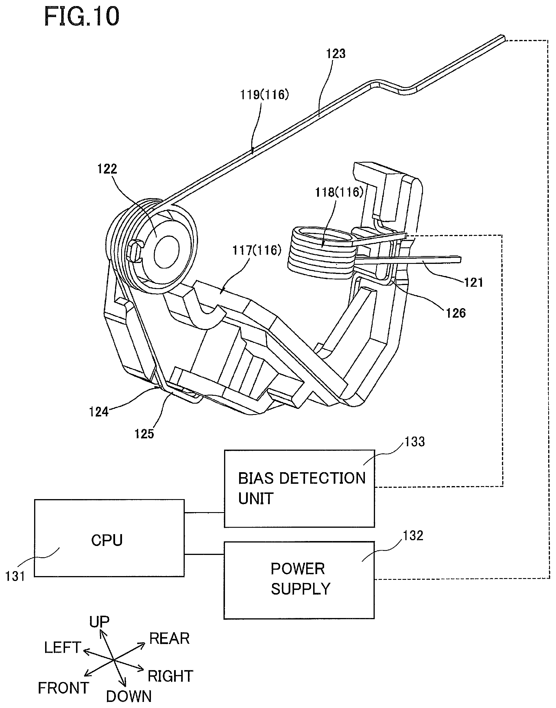 Patent US12321110 Figure 10 – Developing cartridge having coupling and developing roller