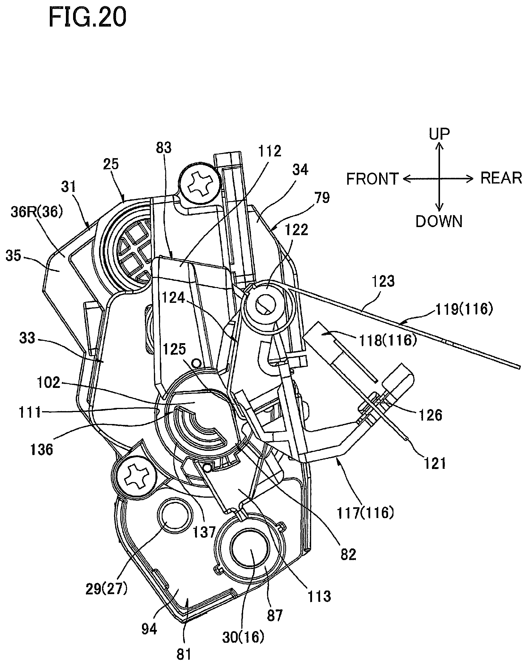 Patent US12321110 Figure 20 – Developing cartridge having coupling and developing roller
