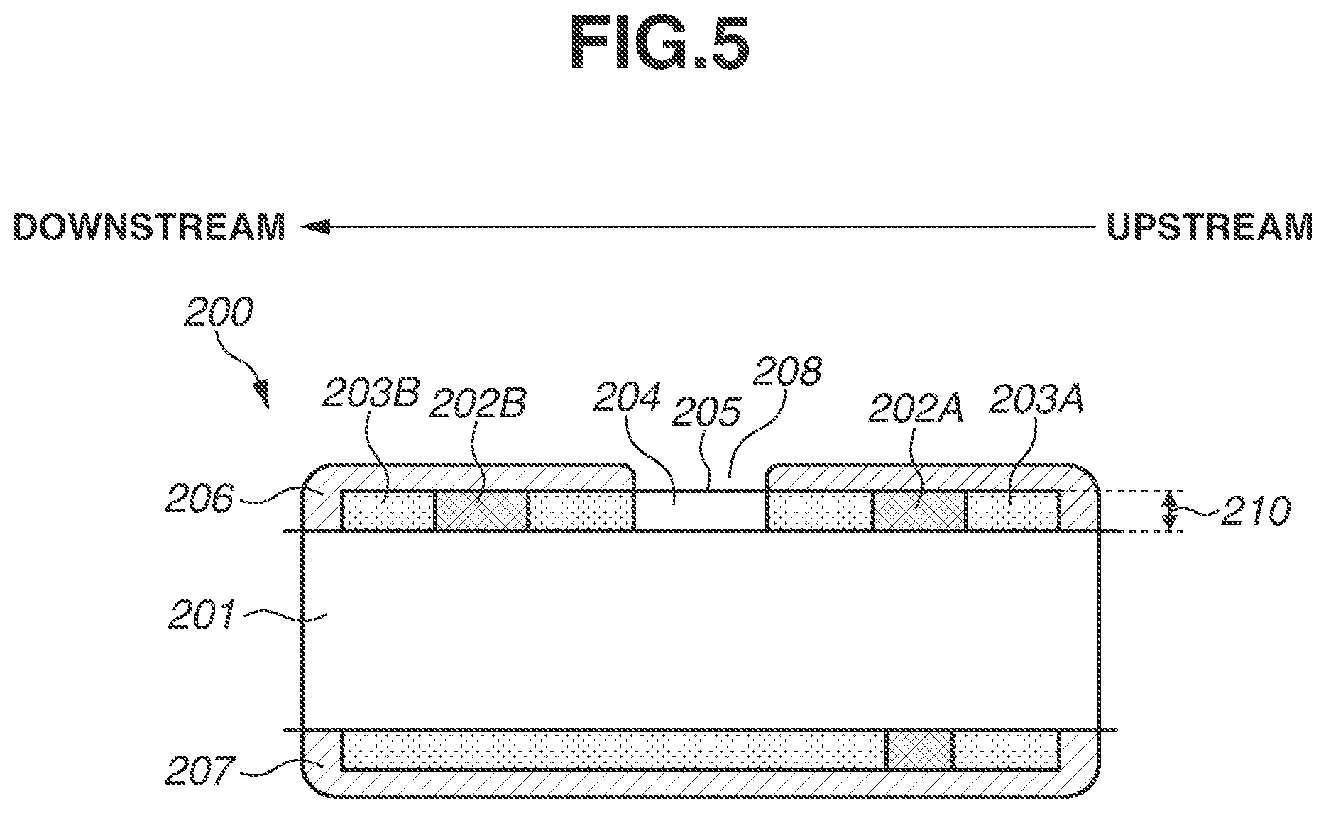 Patent US12321117 Figure 5 – Fixing device in which a power supply terminal in contact with an electrode of a heater and a power supply cable are arranged in an internal space of a film