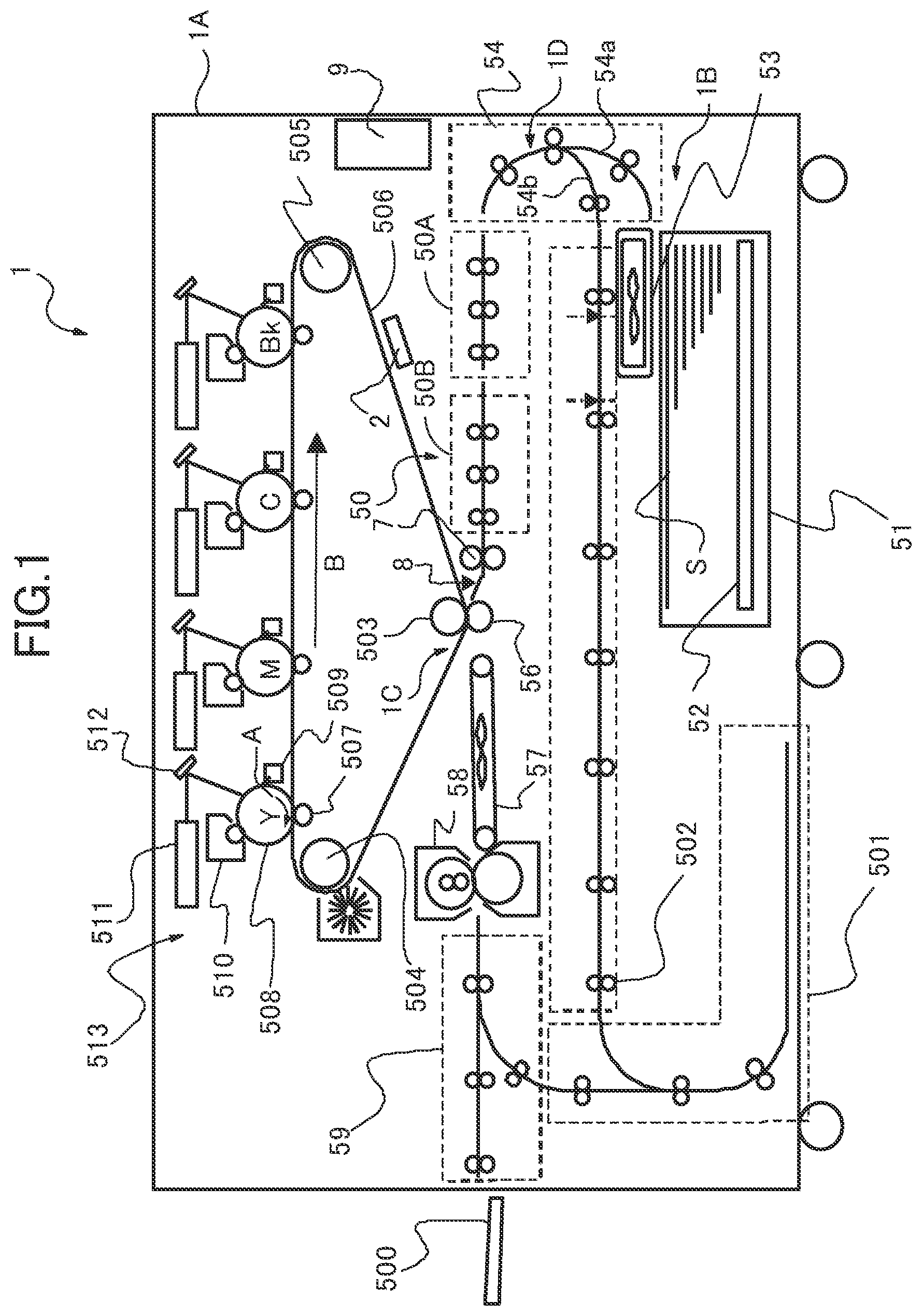 Patent US12321122 Figure 1 – Sheet conveyance apparatus and image forming apparatus