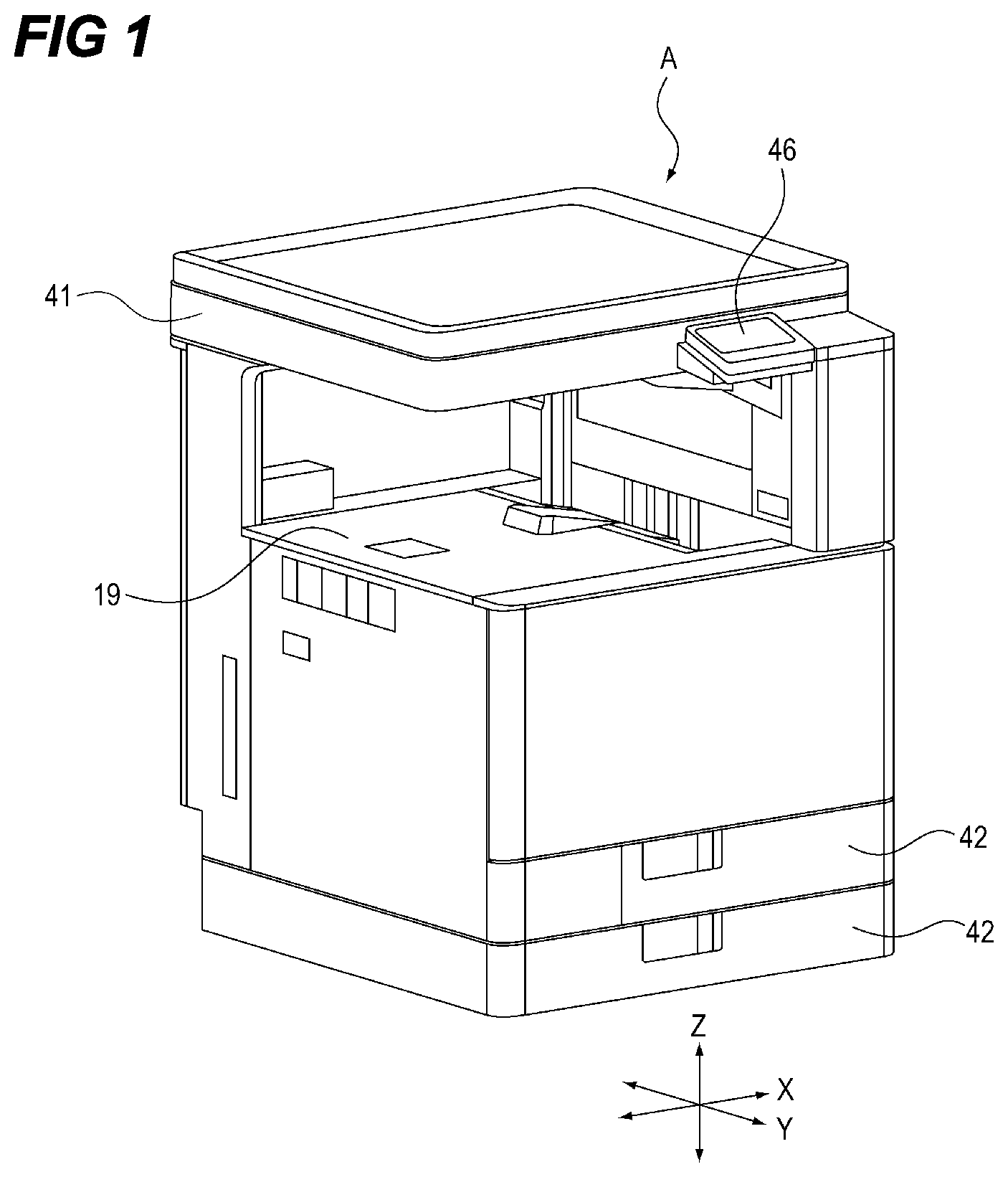 Patent US12321125 Figure 1 – Metal frame of image forming apparatus and image forming apparatus