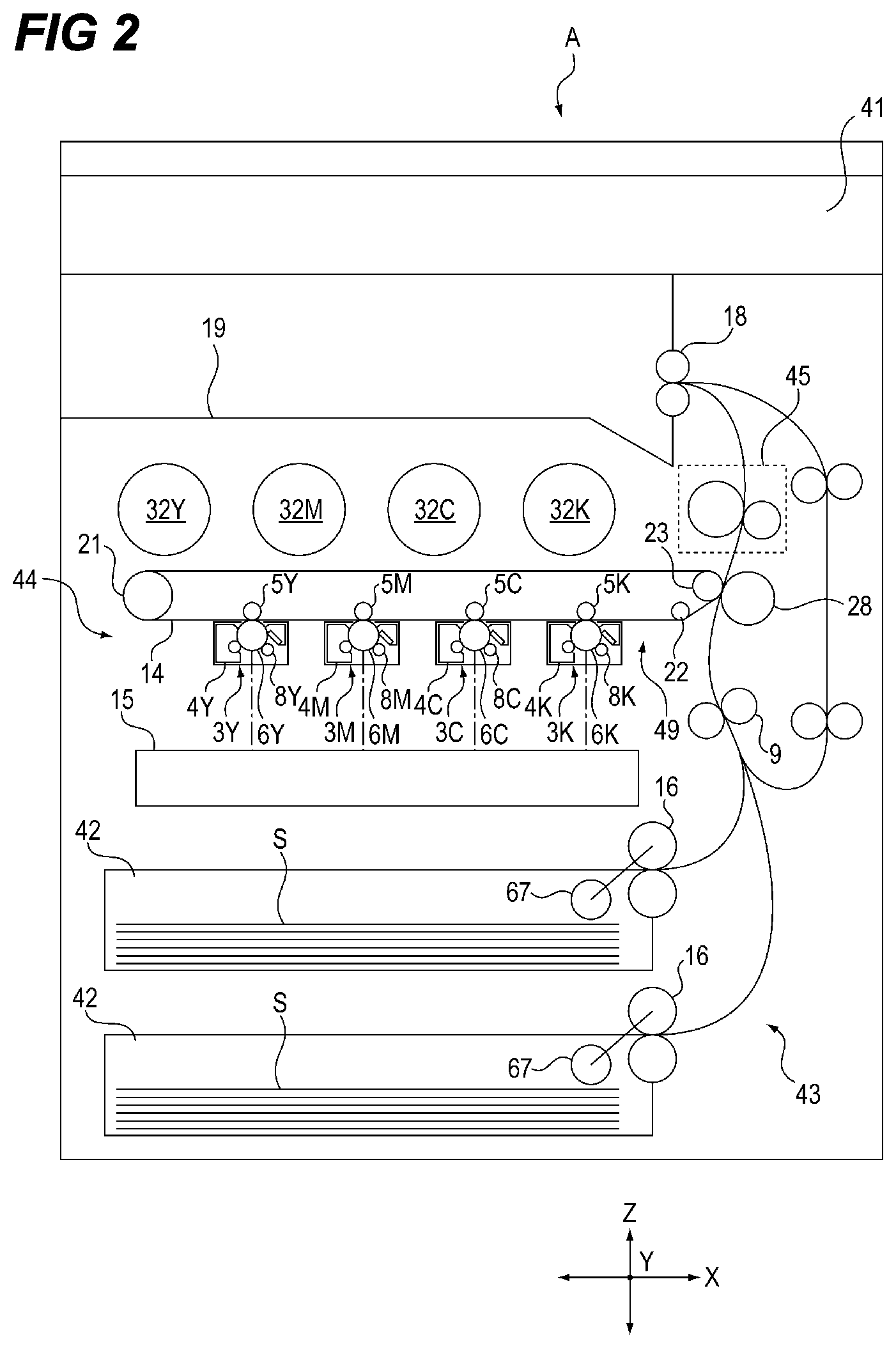 Patent US12321125 Figure 2 – Metal frame of image forming apparatus and image forming apparatus