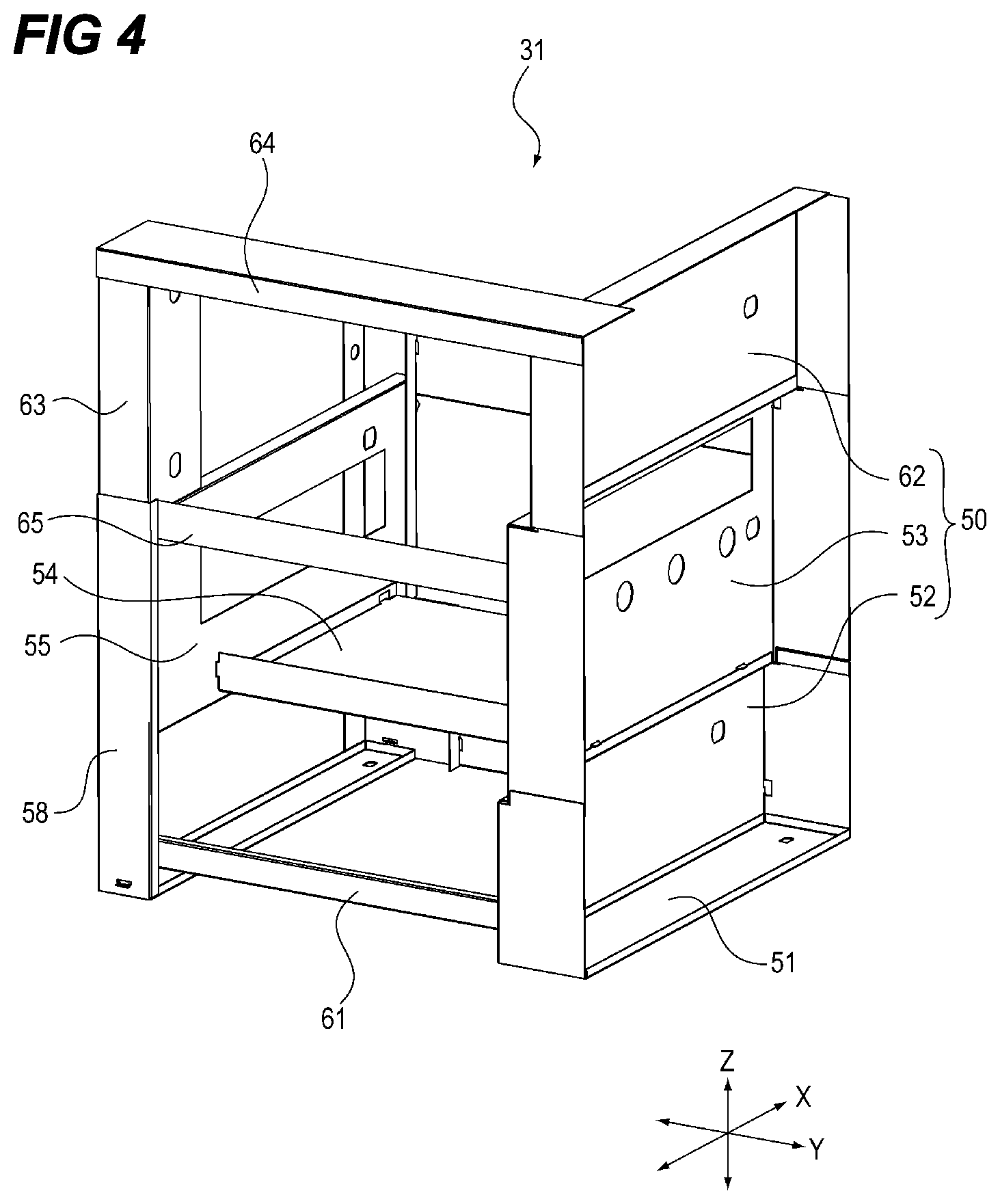 Patent US12321125 Figure 4 – Metal frame of image forming apparatus and image forming apparatus