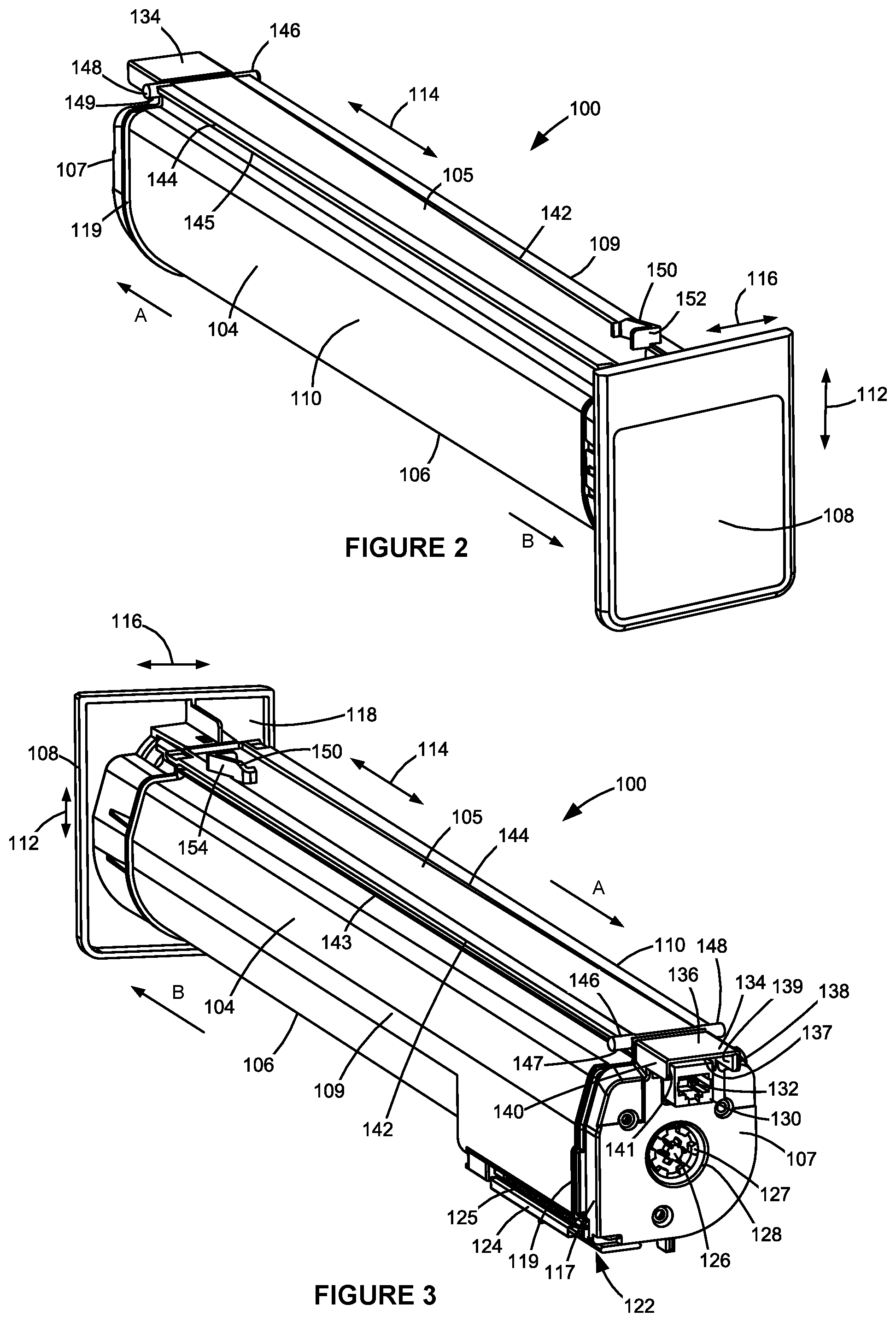 Patent US12321126 Figure 2 – Latching assembly for a toner container