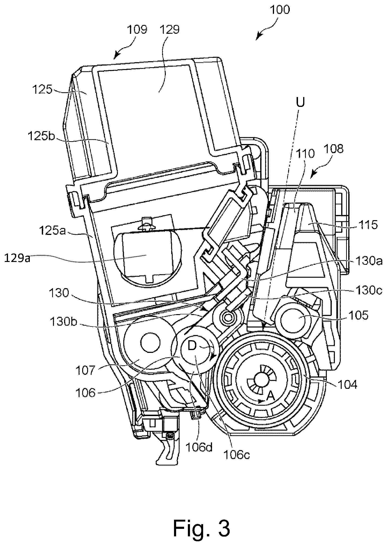 Patent US12321128 Figure 3 – Electrophotographic image forming apparatus and cartridge