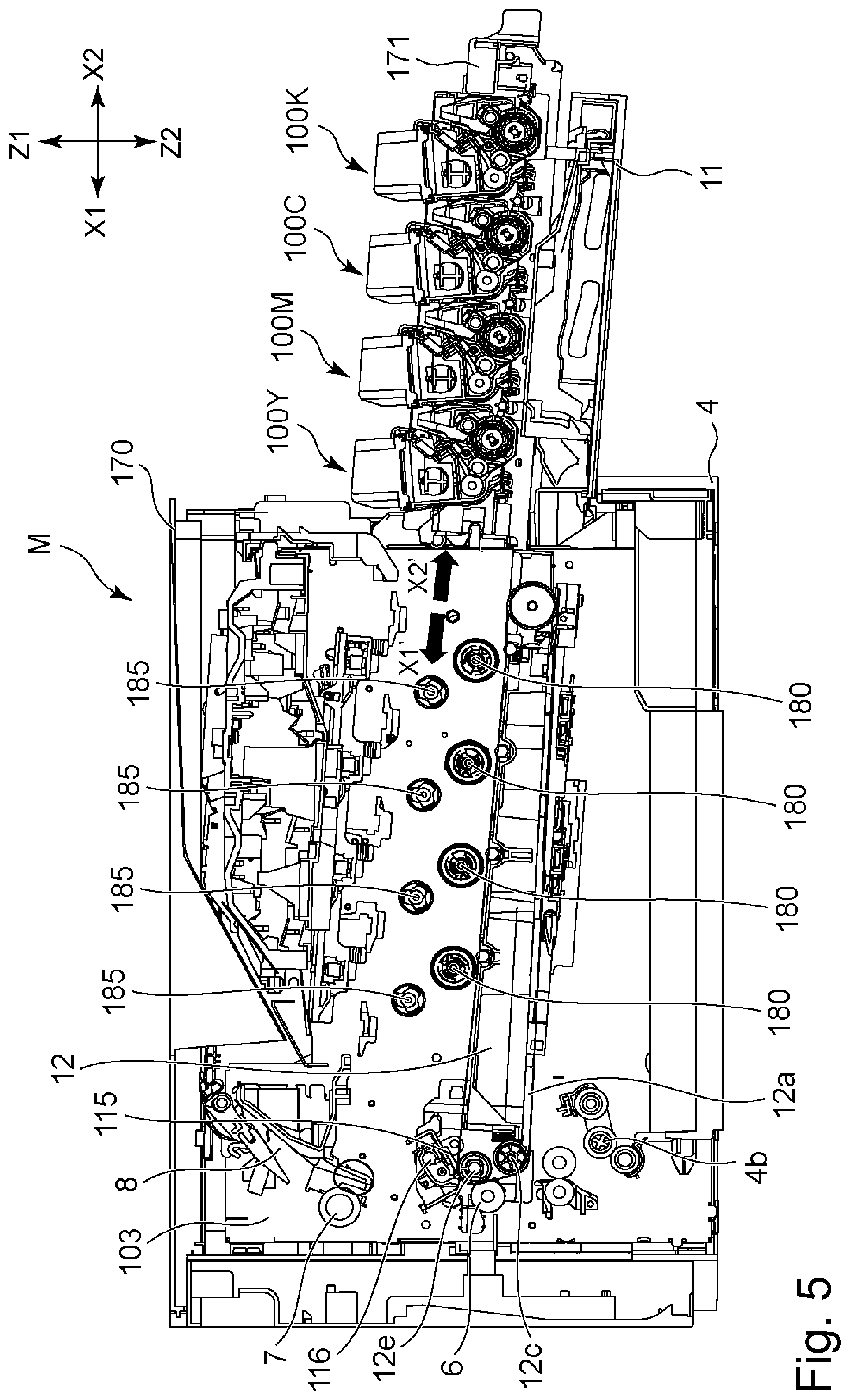 Patent US12321128 Figure 5 – Electrophotographic image forming apparatus and cartridge