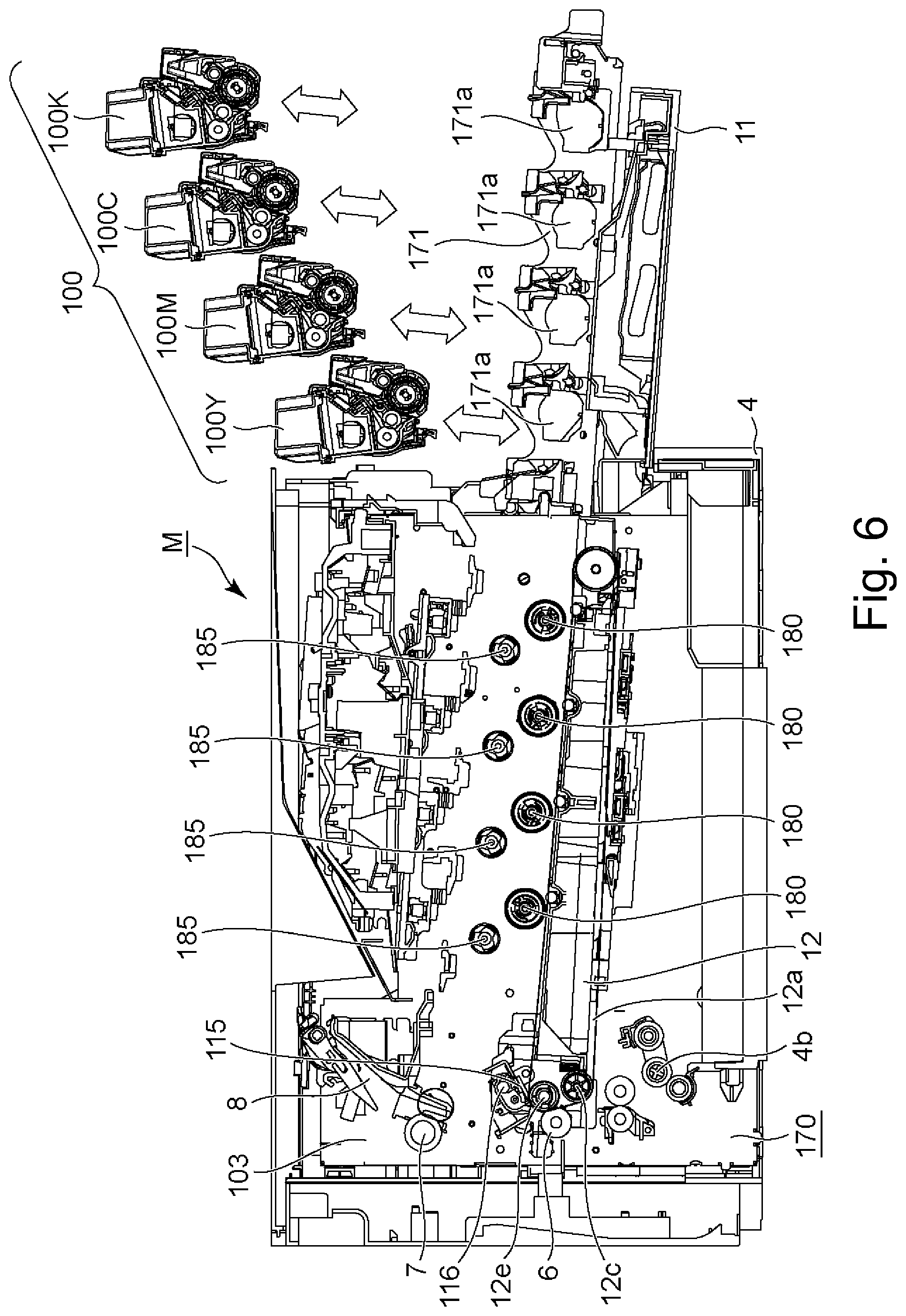 Patent US12321128 Figure 6 – Electrophotographic image forming apparatus and cartridge