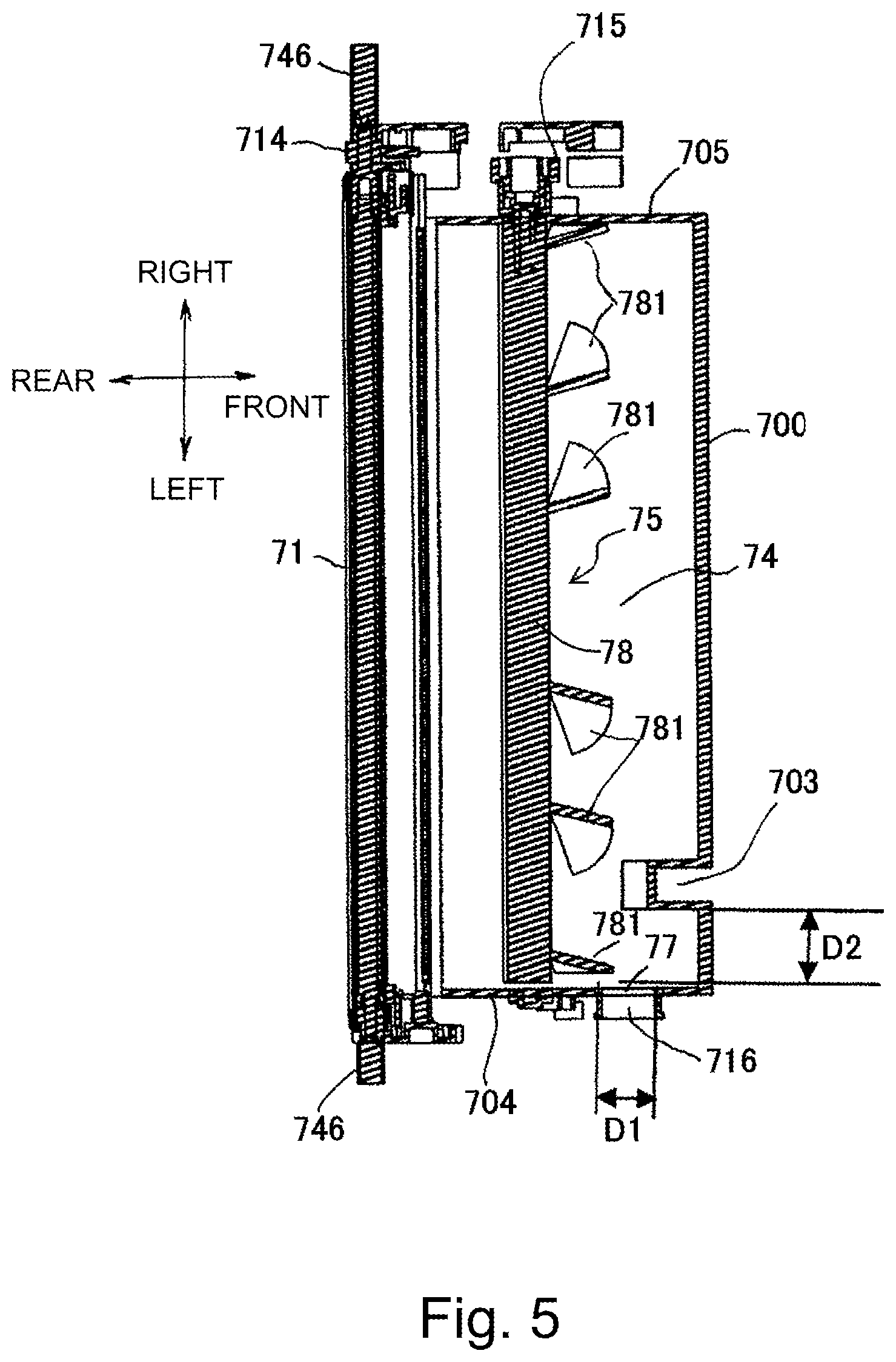 Patent US12321129 Figure 6 – Photosensitive member cartridge and process cartridge