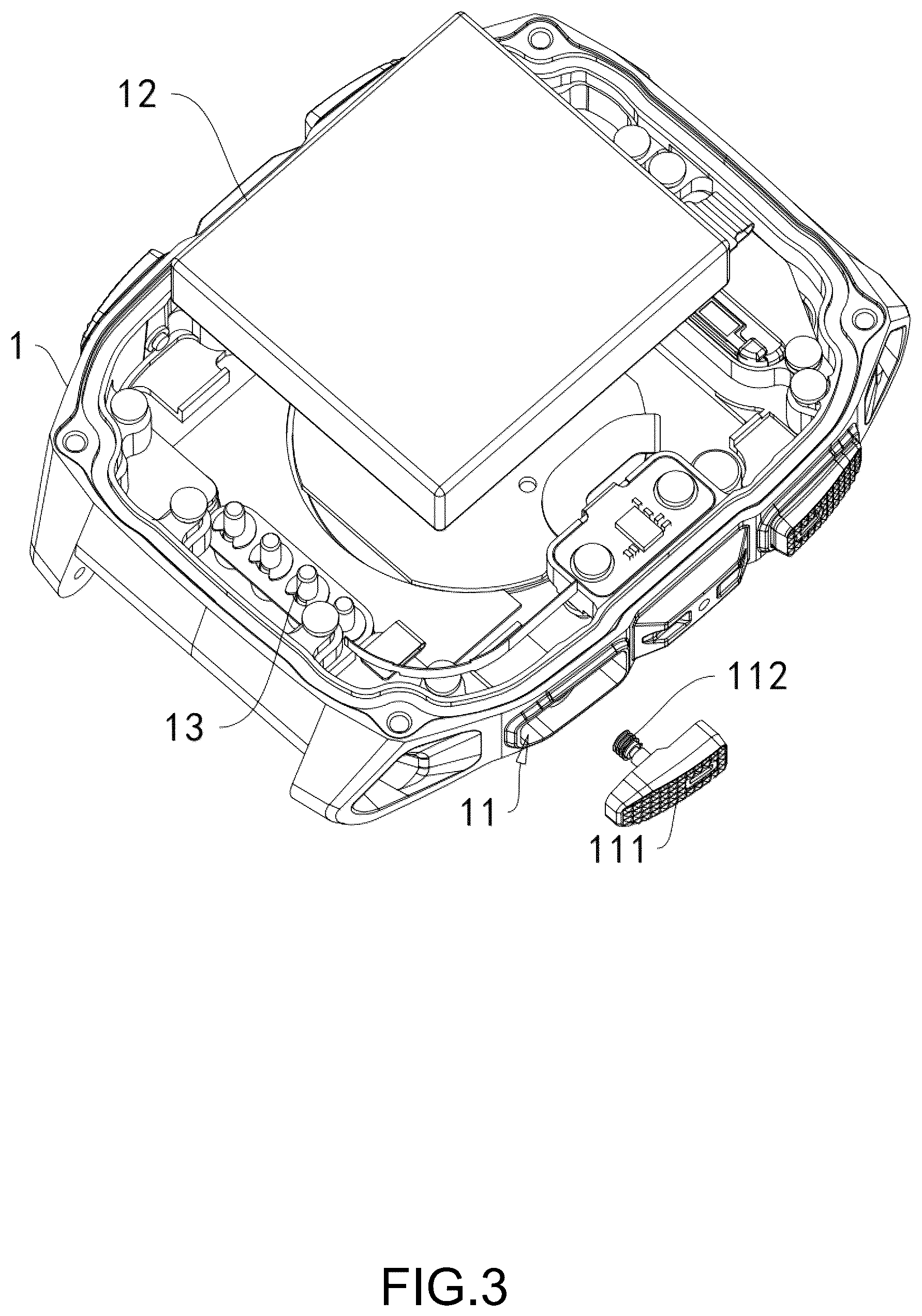 Patent US12321136 Figure 3 – Waterproof structure for watch