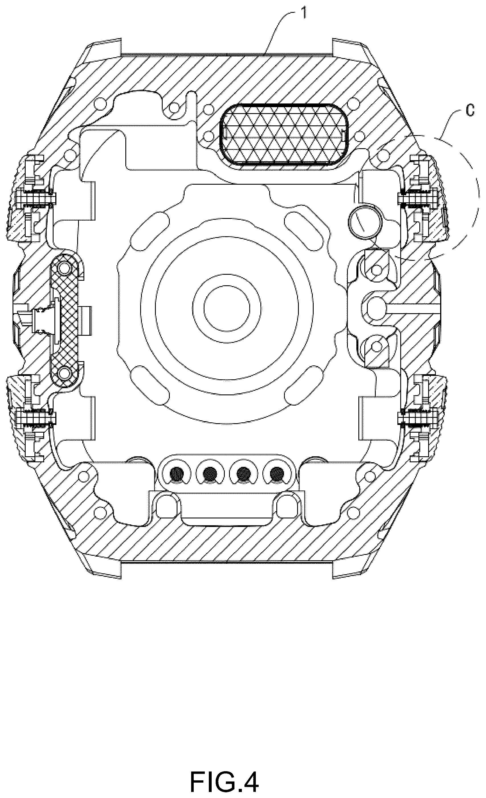 Patent US12321136 Figure 4 – Waterproof structure for watch