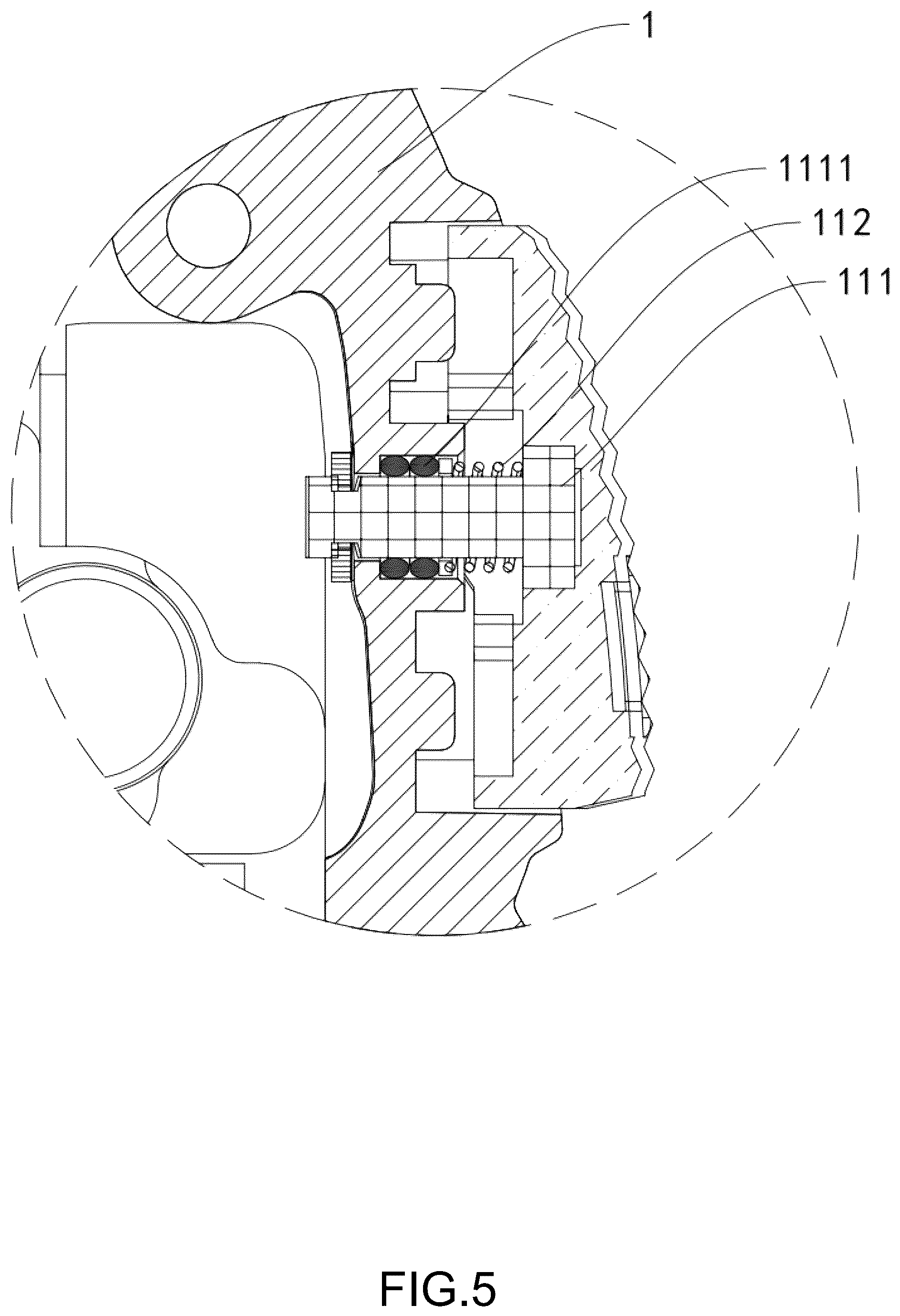 Patent US12321136 Figure 5 – Waterproof structure for watch