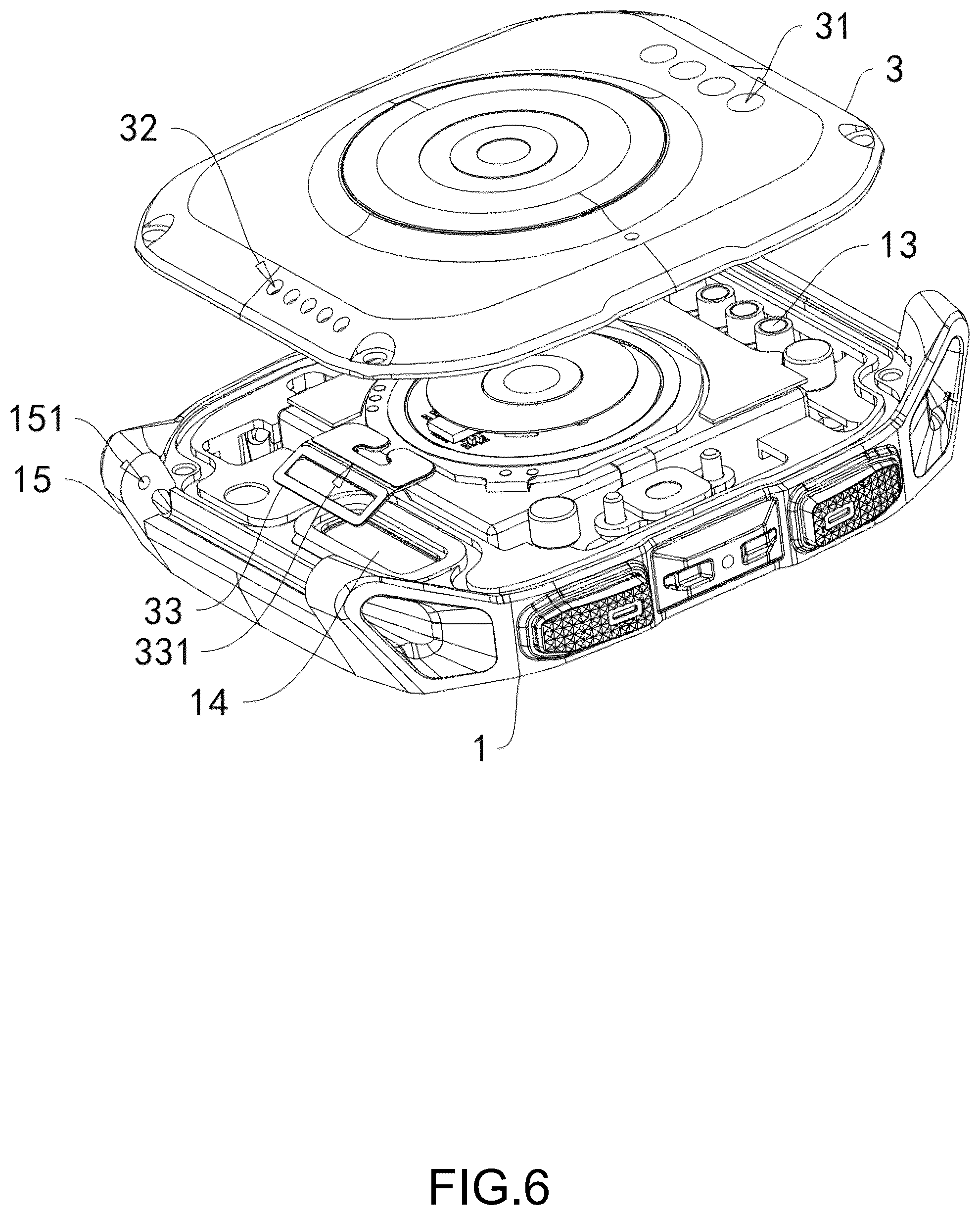 Patent US12321136 Figure 6 – Waterproof structure for watch