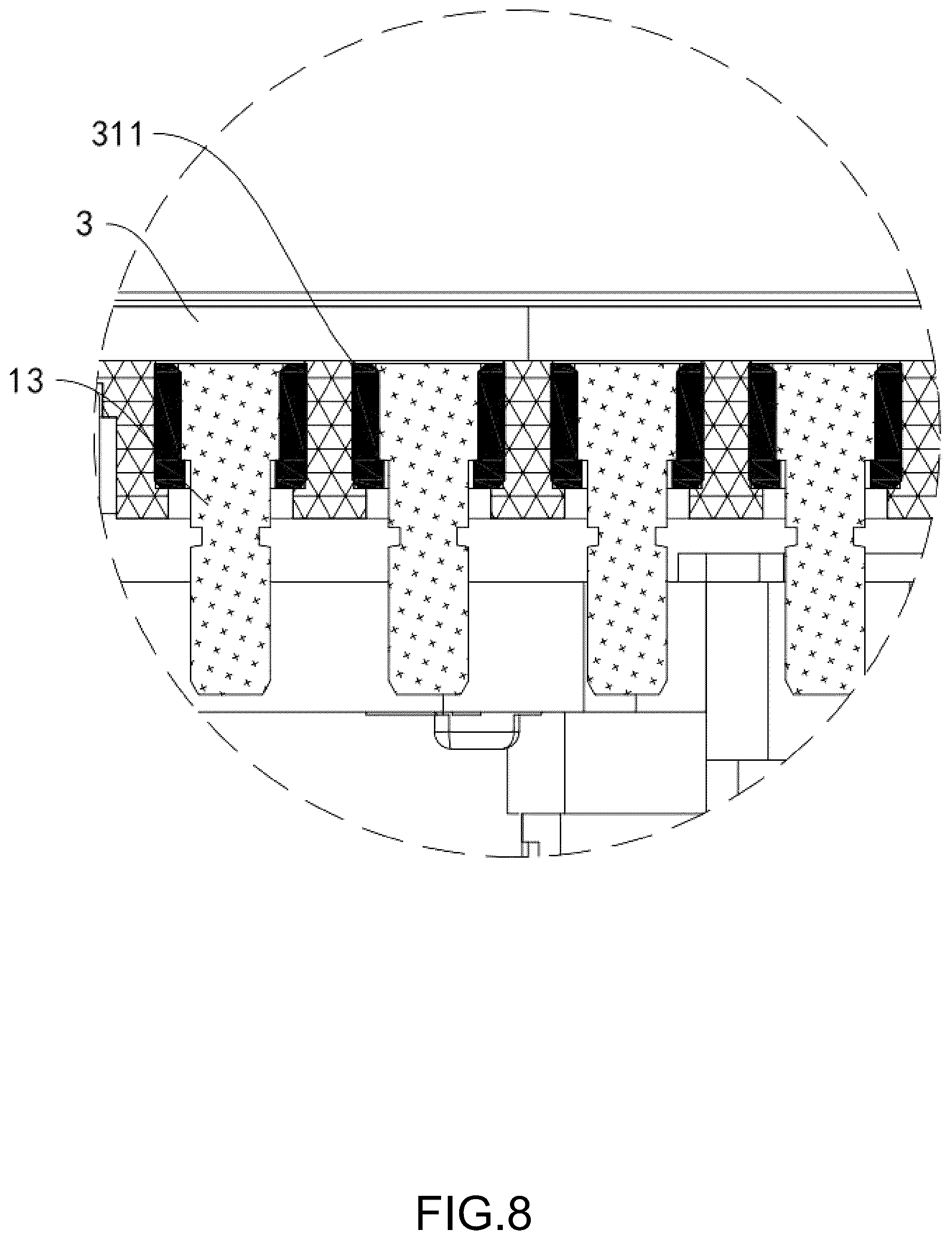 Patent US12321136 Figure 8 – Waterproof structure for watch