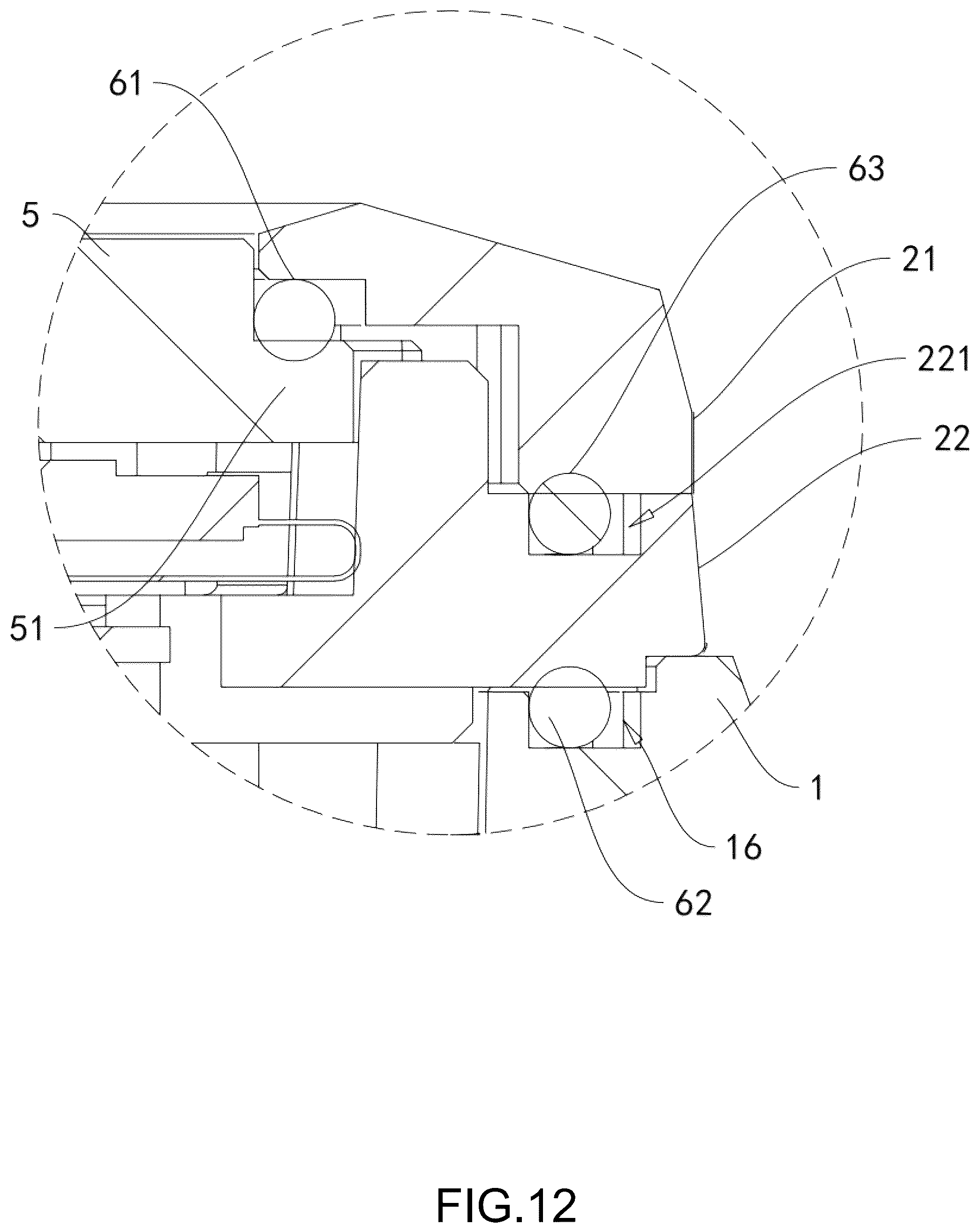 Patent US12321136 Figure 12 – Waterproof structure for watch