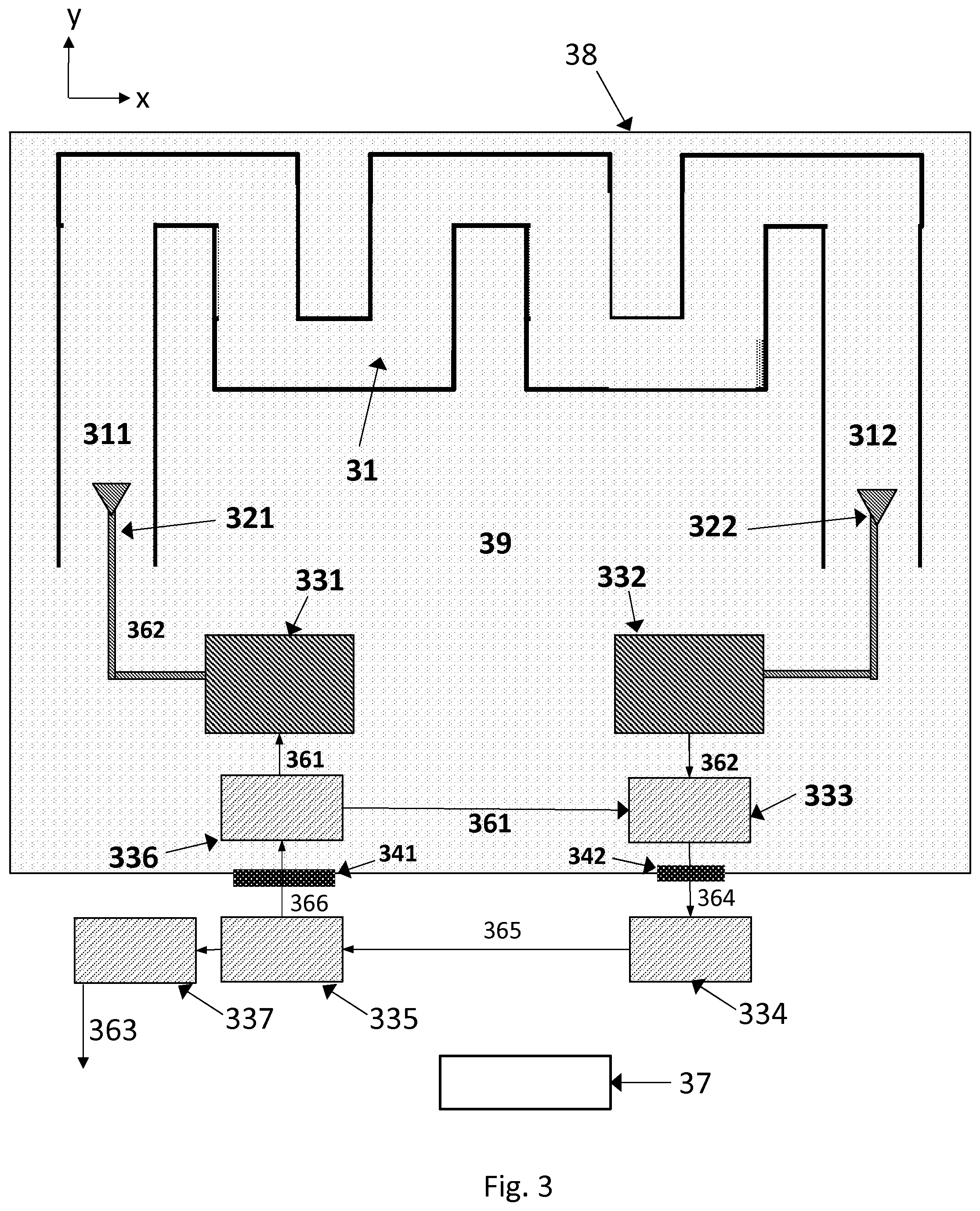 Patent US12321138 Figure 3 – High-frequency reference device