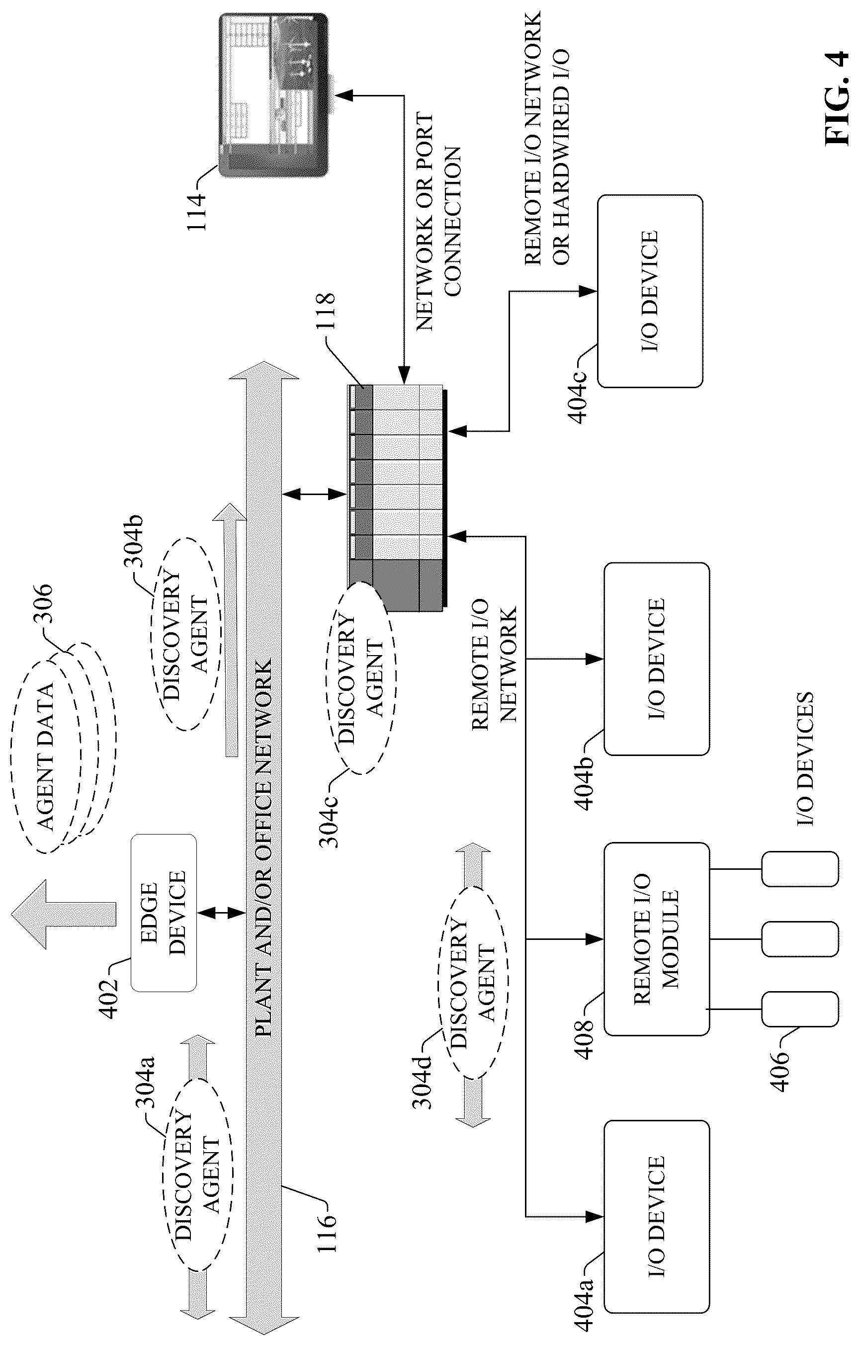 Patent US12321146 Figure 4 – Background discovery agent orchestration