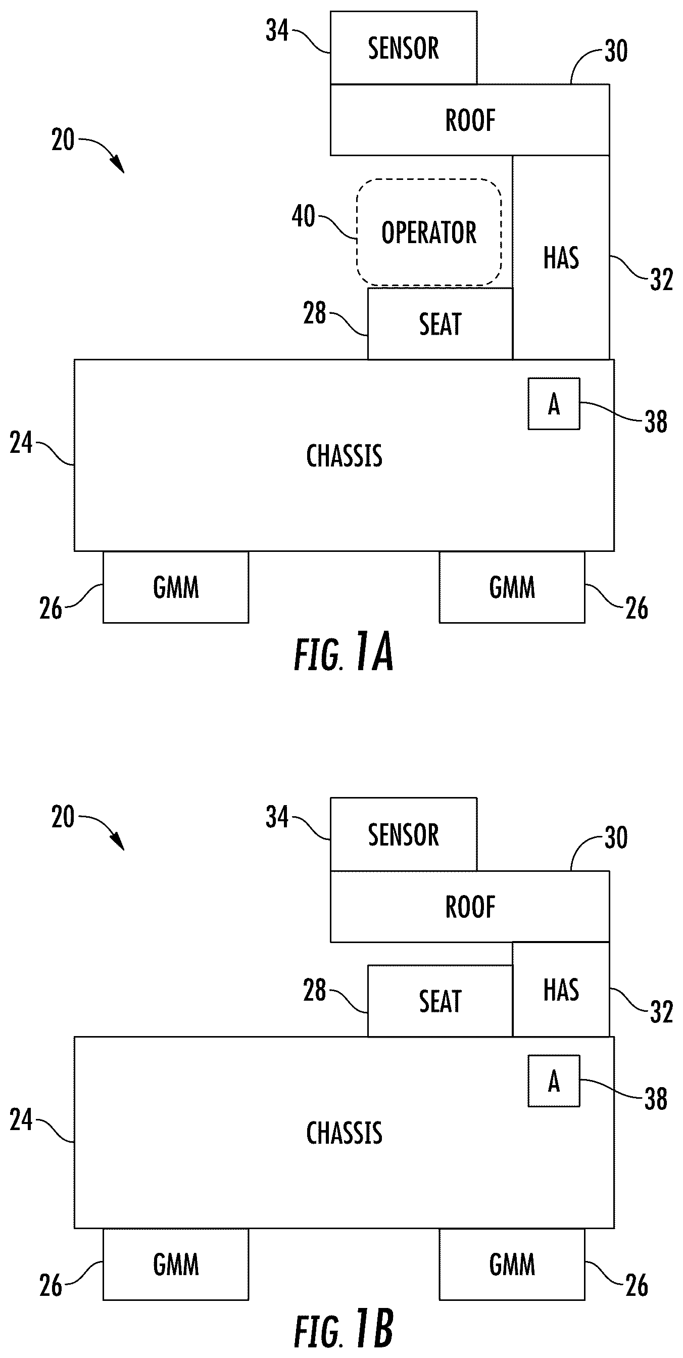 Patent US12321166 Figure 1 – Adjustable height sensor roof
