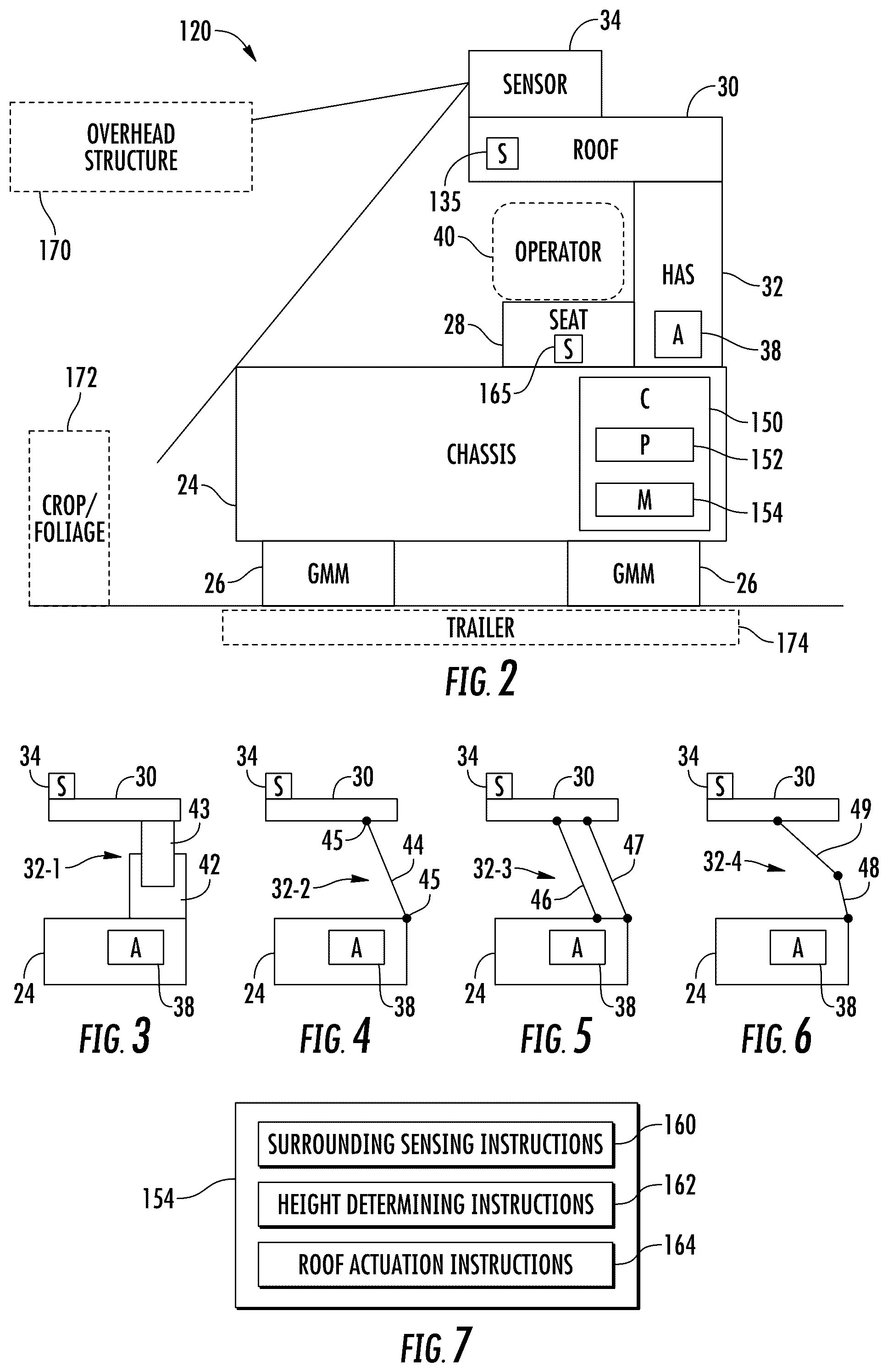 Patent US12321166 Figure 2 – Adjustable height sensor roof