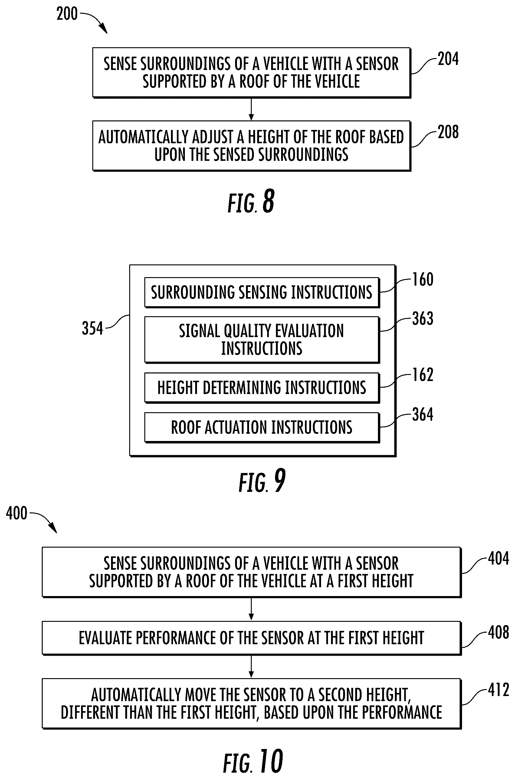 Patent US12321166 Figure 3 – Adjustable height sensor roof