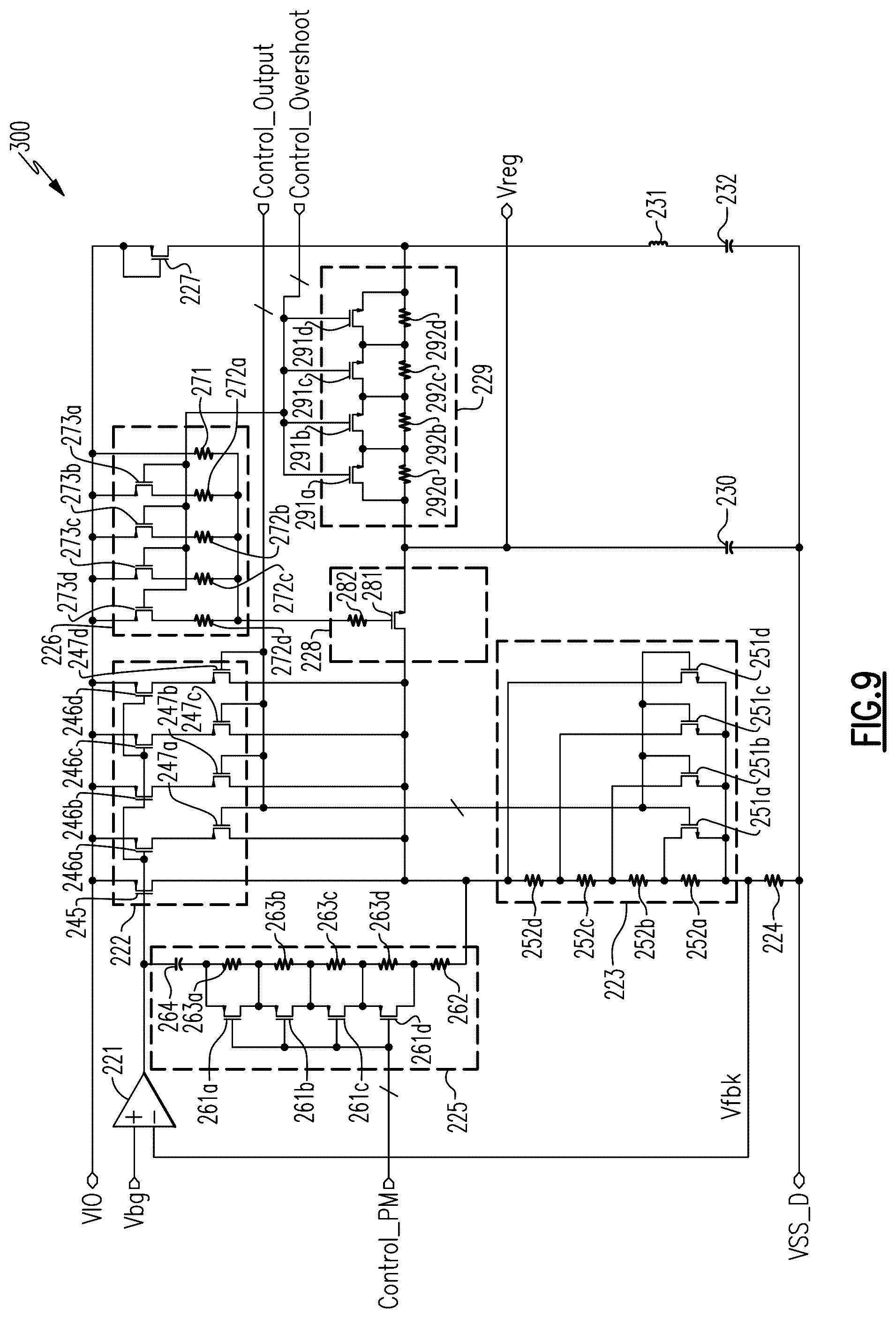 Patent US12321186 Figure 11 – Programmable voltage regulators for powering multiple circuit blocks