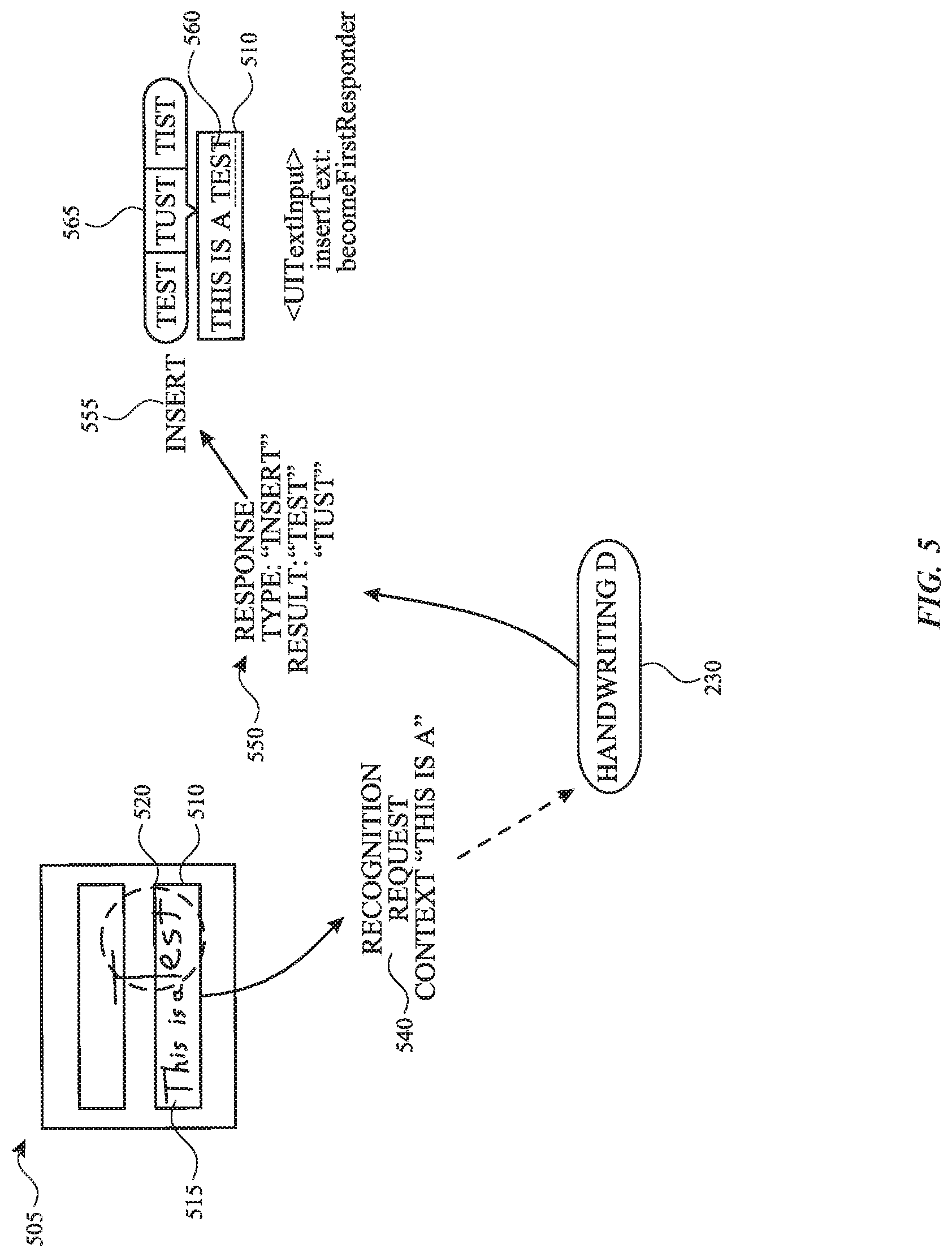 Patent US12321189 Figure 5 – Conversion of handwriting to text in text fields