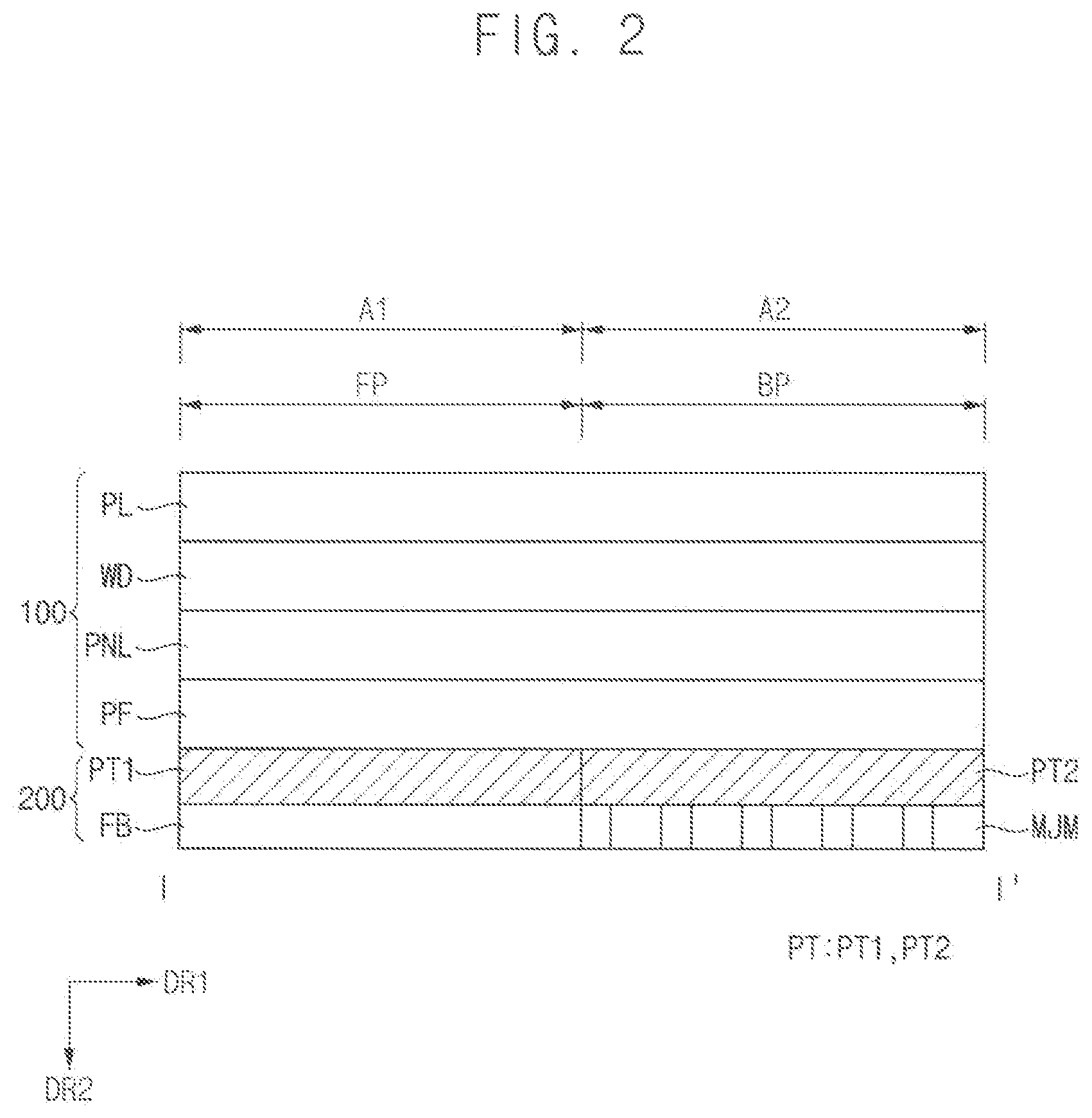 Patent US12321198 Figure 2 – Display device and method of manufacturing the same