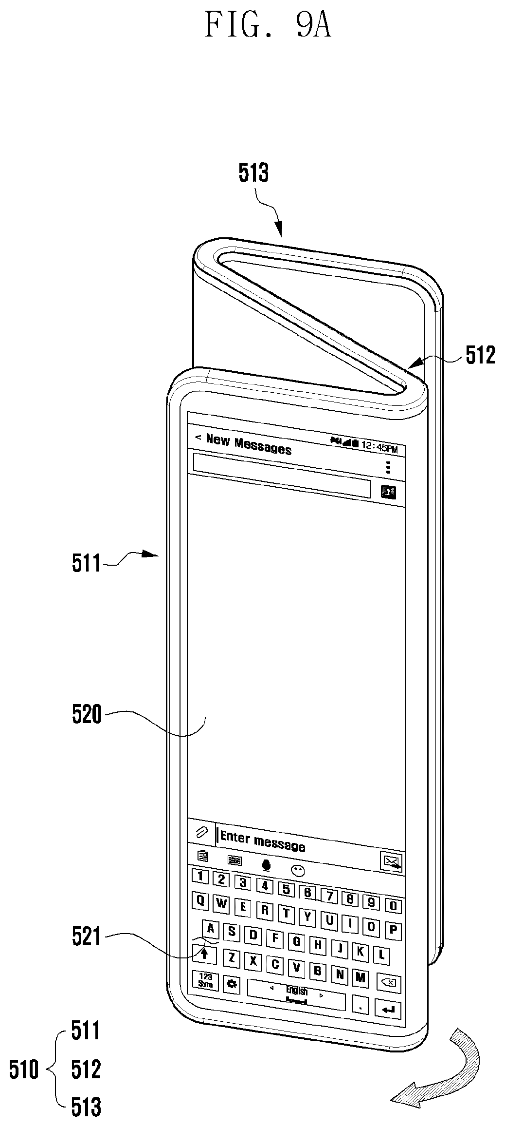 Patent US12321199 Figure 16 – Use method according to folding state of display, and electronic apparatus using same