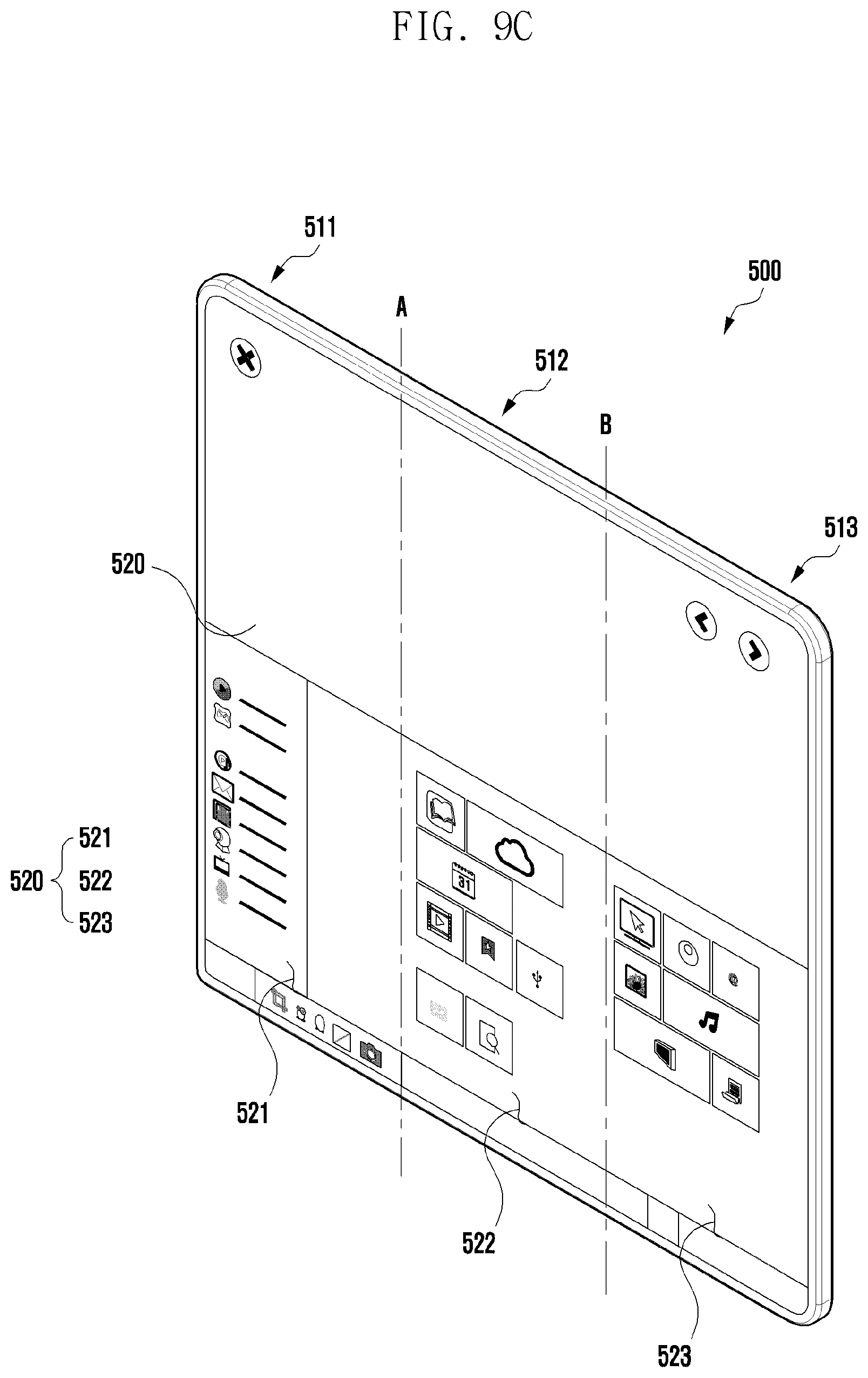 Patent US12321199 Figure 18 – Use method according to folding state of display, and electronic apparatus using same