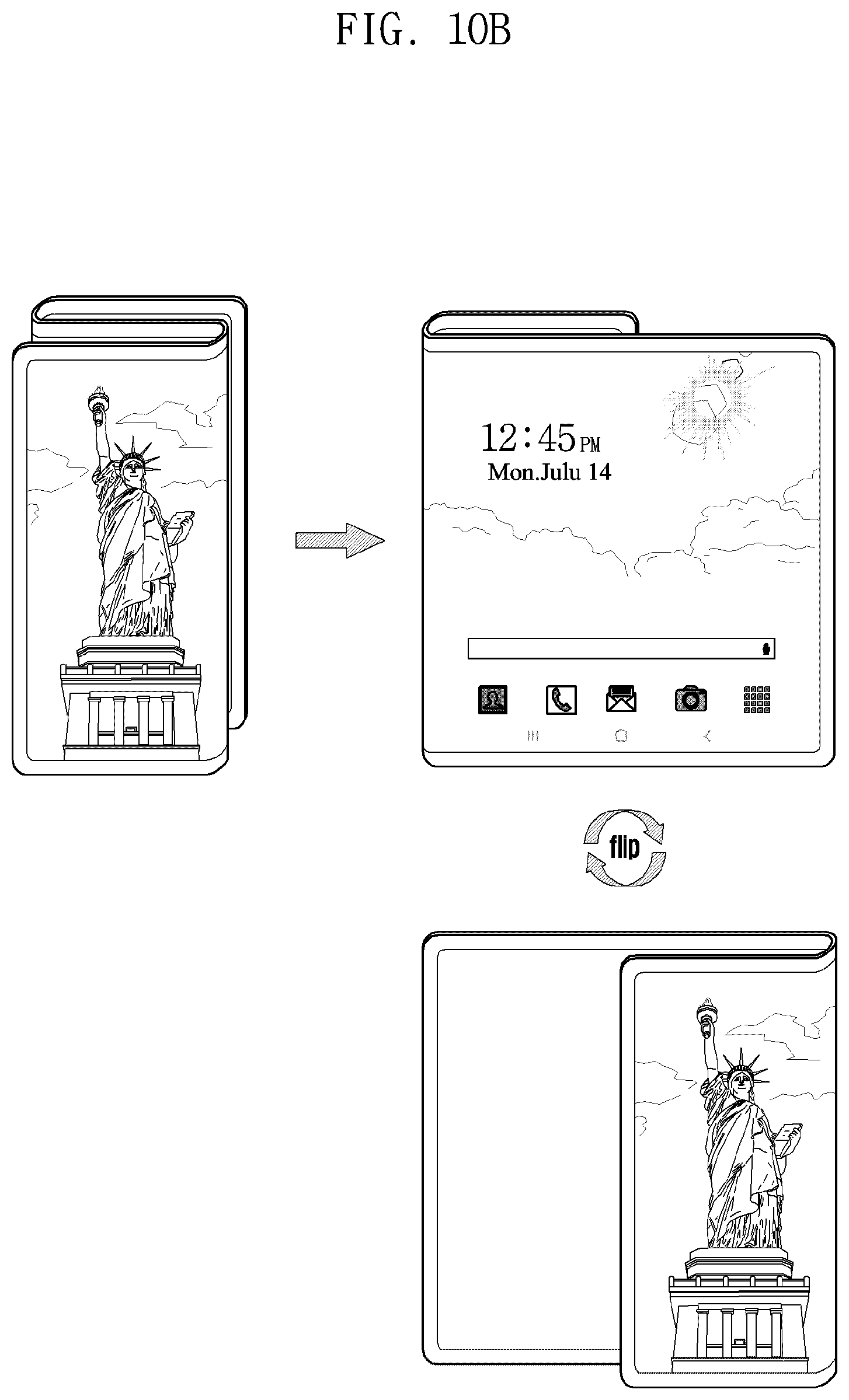 Patent US12321199 Figure 20 – Use method according to folding state of display, and electronic apparatus using same