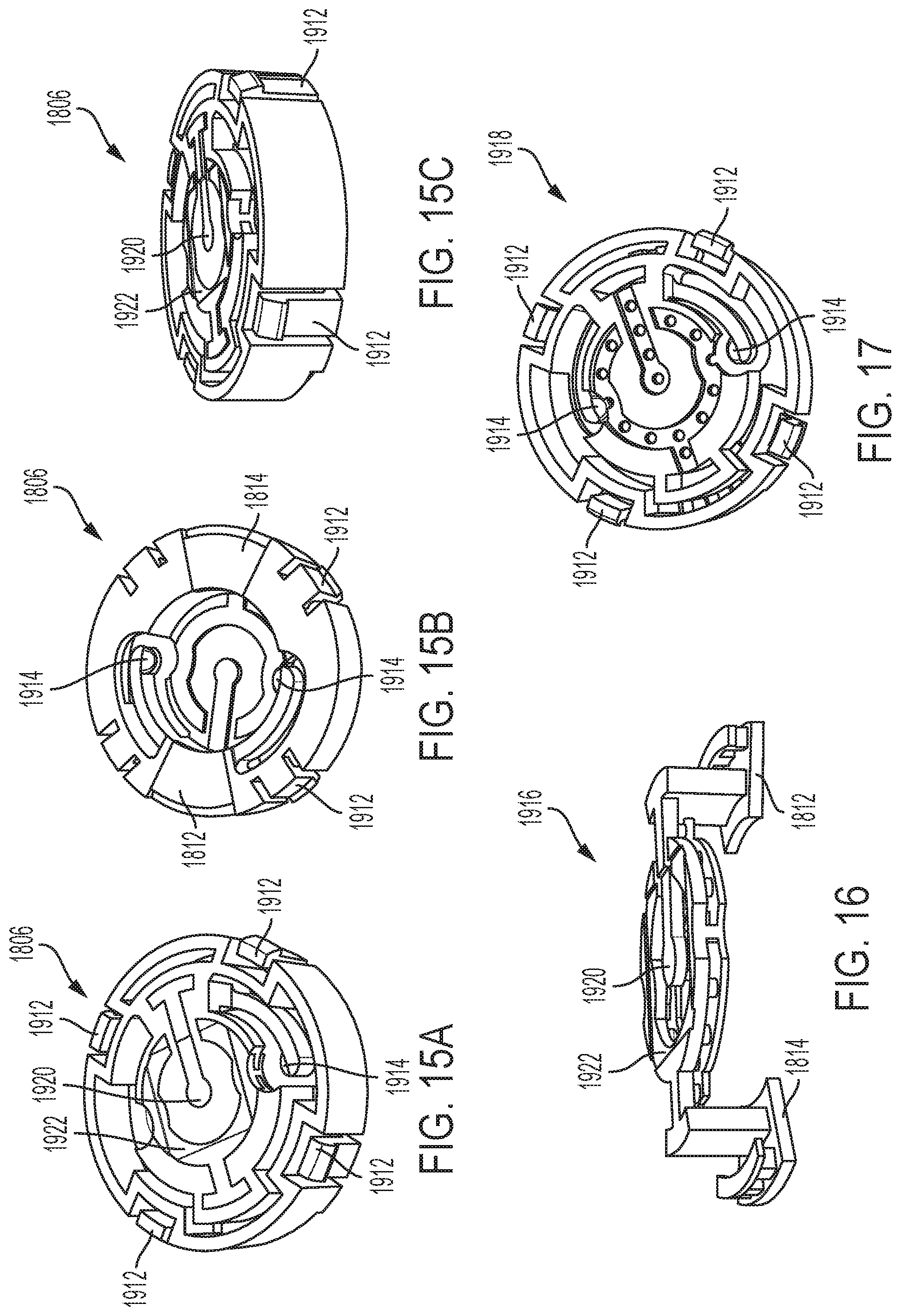 Patent US12321203 Figure 18 – Base assemblies for knob on display devices and related systems, methods, and devices