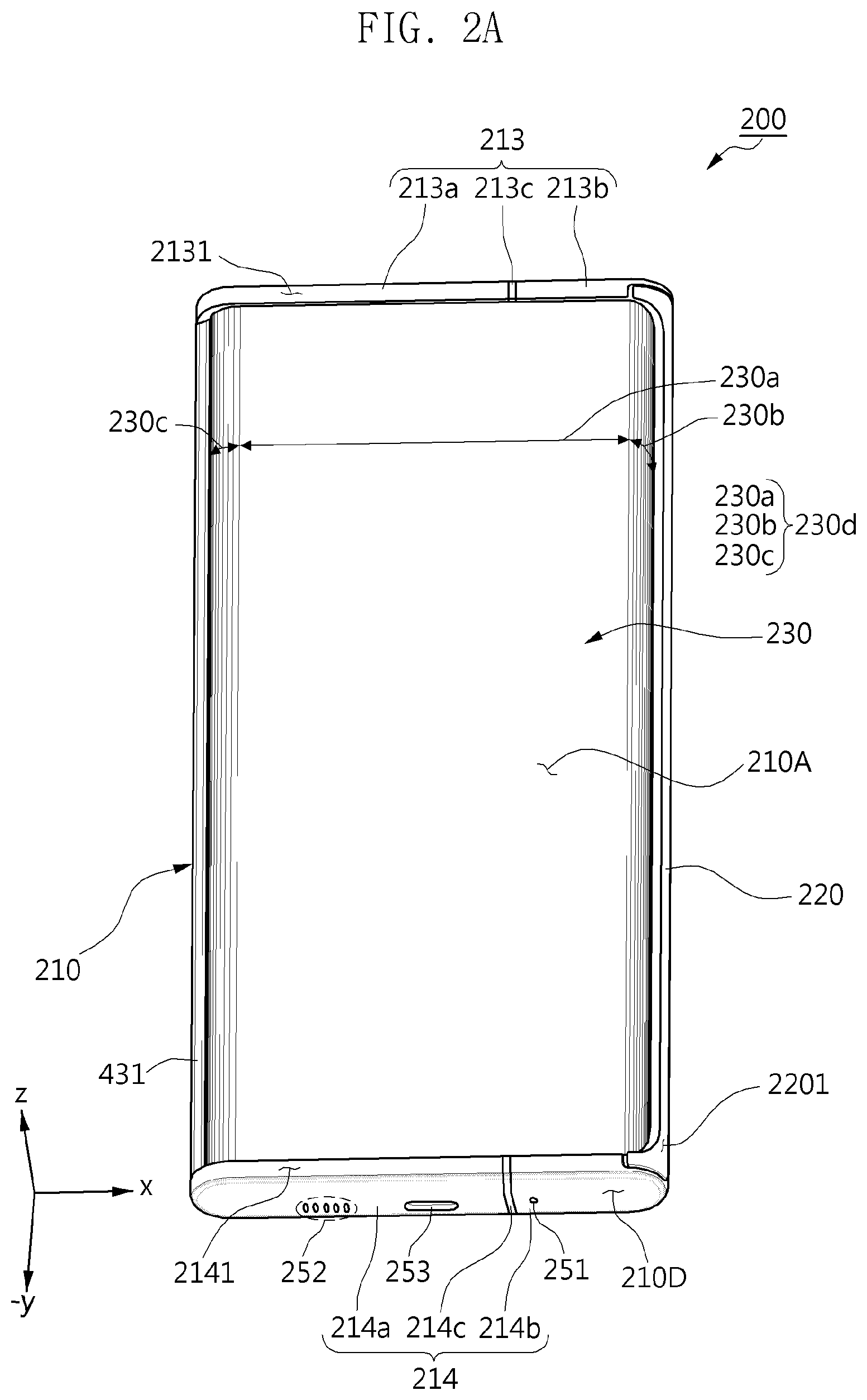 Patent US12321204 Figure 2 – Electronic device comprising flexible display and antenna
